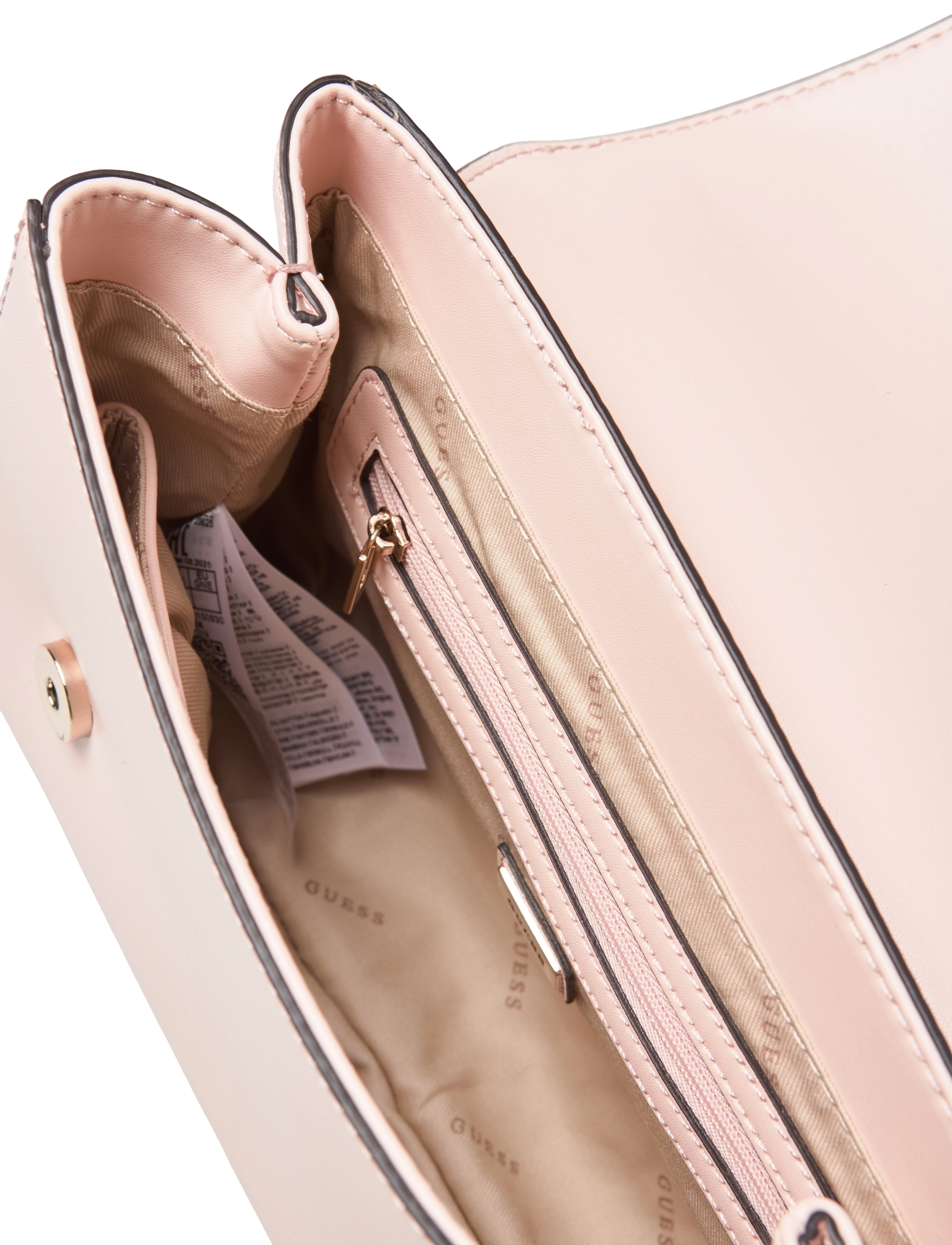 GUESS - KATEY FLAP SHOULDER BAG - powder pink - 4