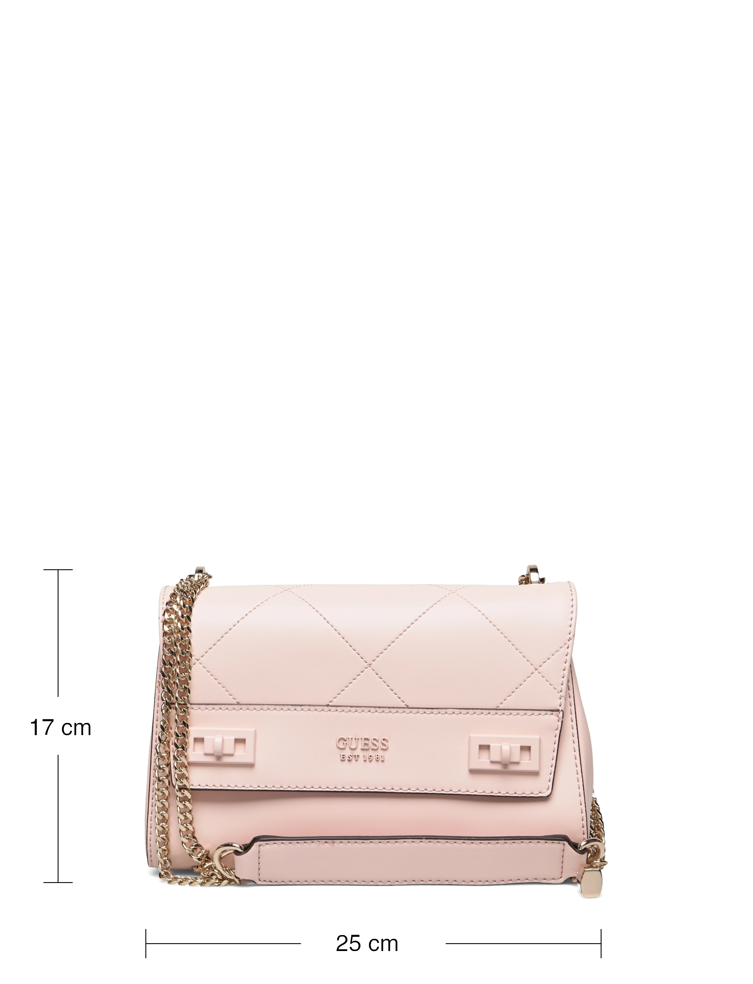 GUESS - KATEY FLAP SHOULDER BAG - powder pink - 5