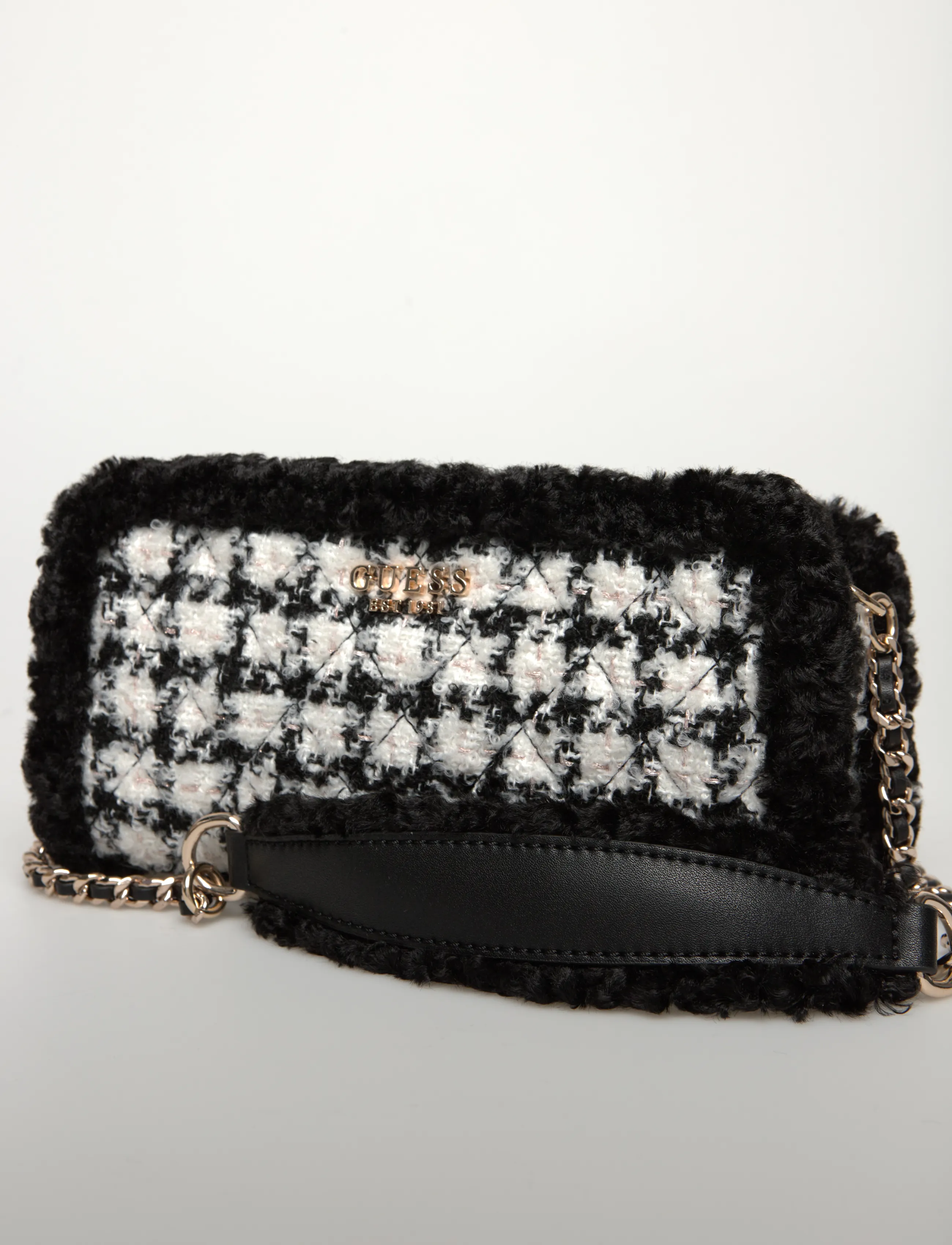 GUESS - CRISTI TOP ZIP CROSSBODY - crossbody bags - black multi - 3