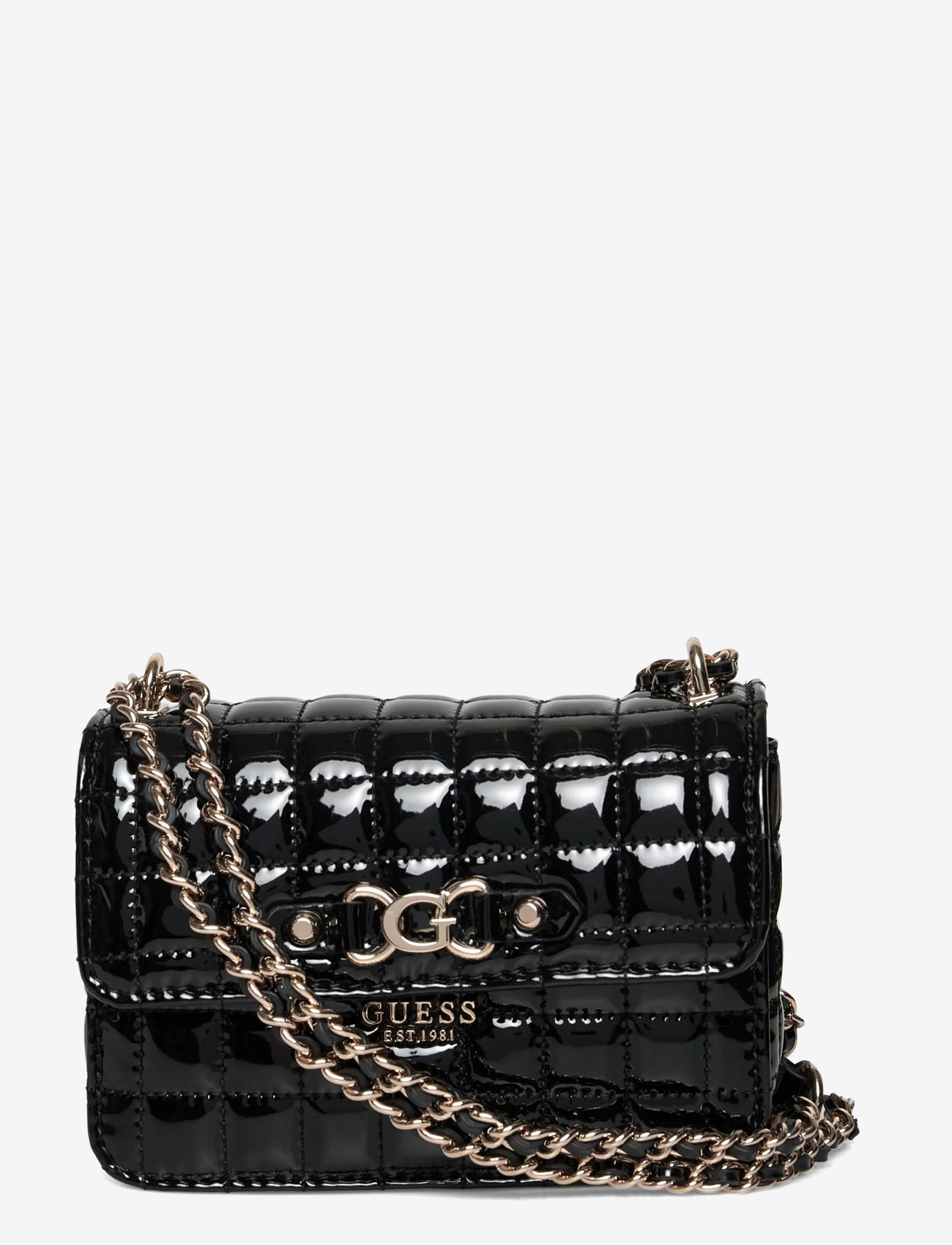 GUESS - NADIRA MINI CNVRTBL XBODY FLAP - umhängetaschen - black - 0