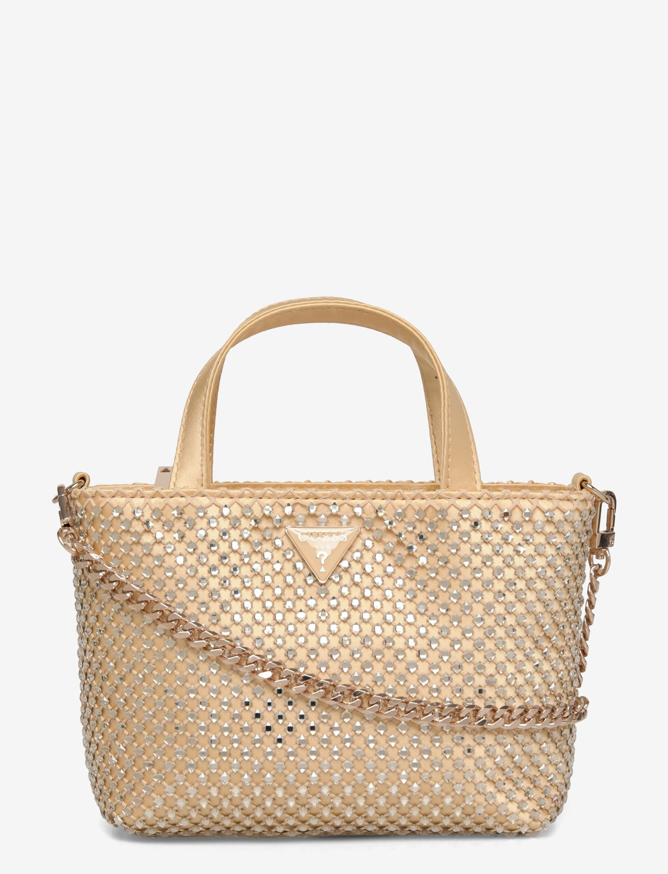 GUESS - TASMIN MINI TOTE - tote bags - gold - 0