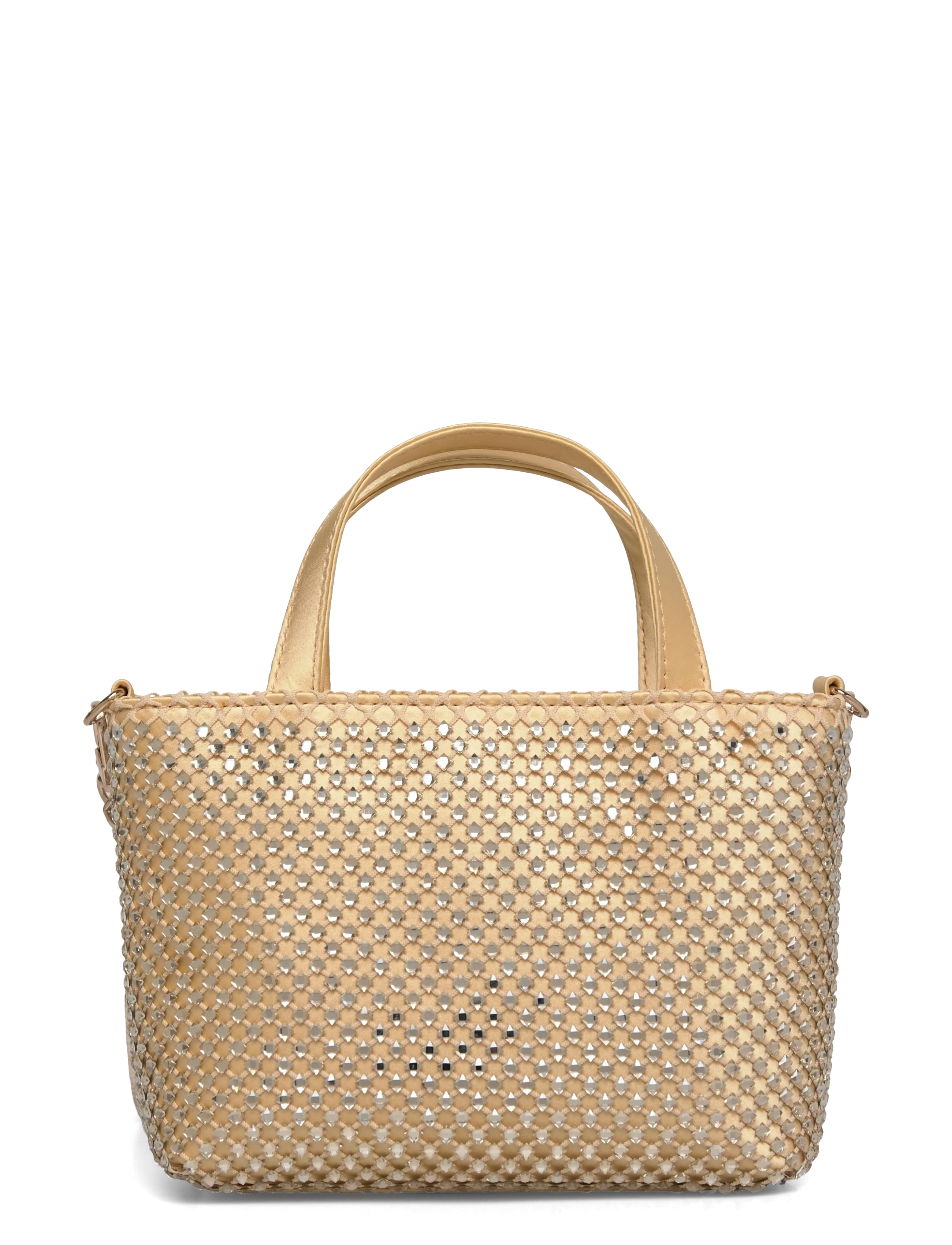 GUESS - TASMIN MINI TOTE - totes - gold - 1