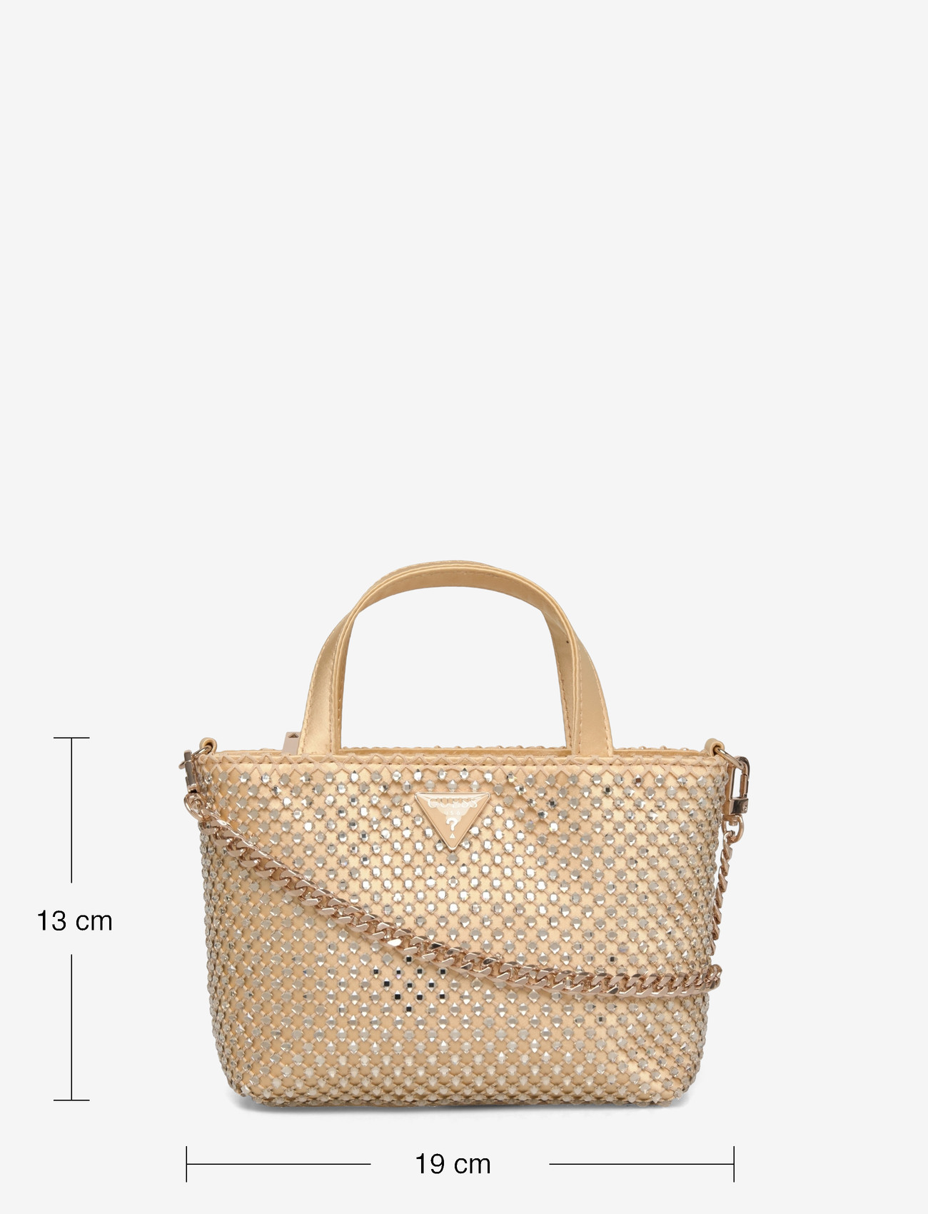 GUESS - TASMIN MINI TOTE - tote bags - gold - 3