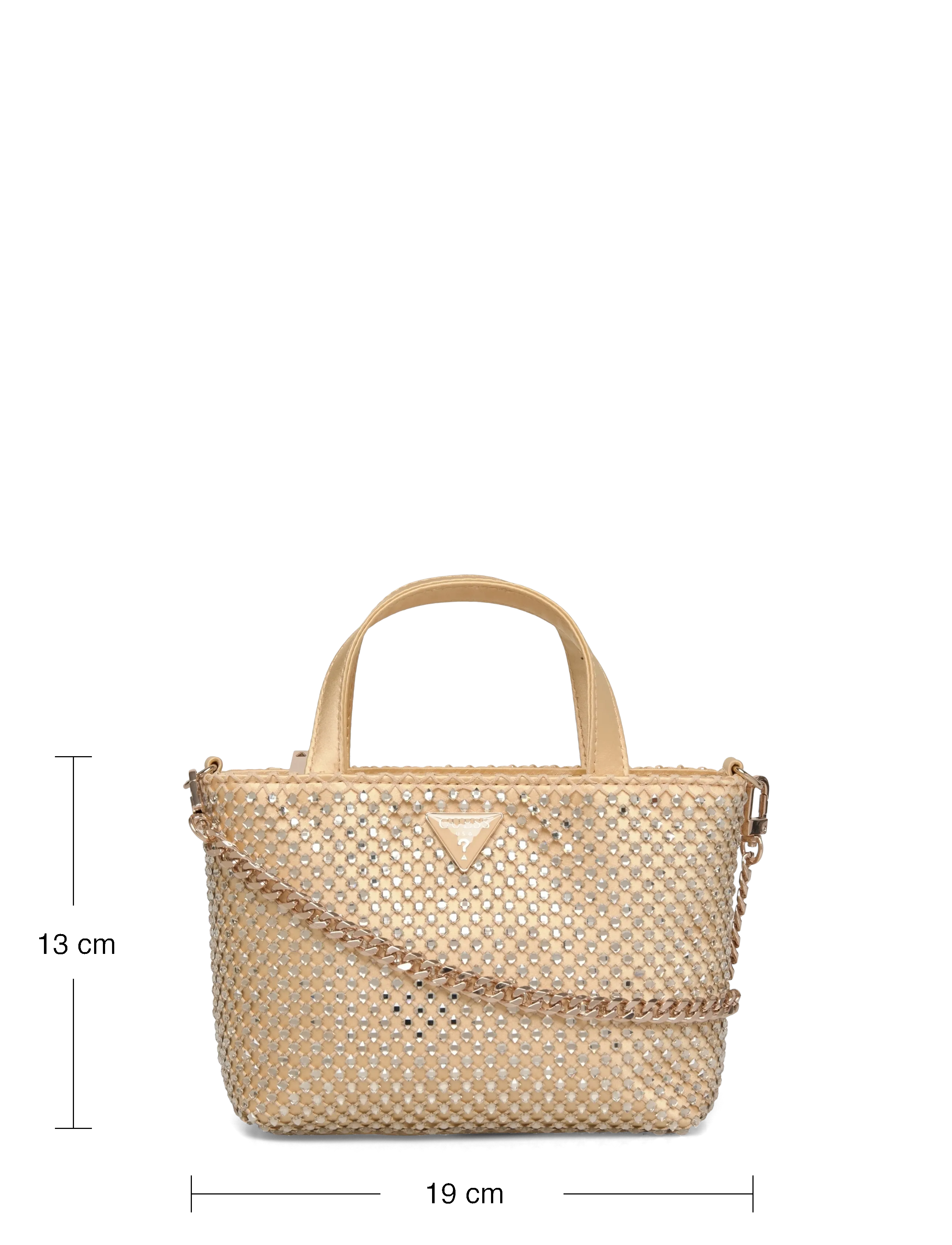 GUESS - TASMIN MINI TOTE - totes - gold - 3