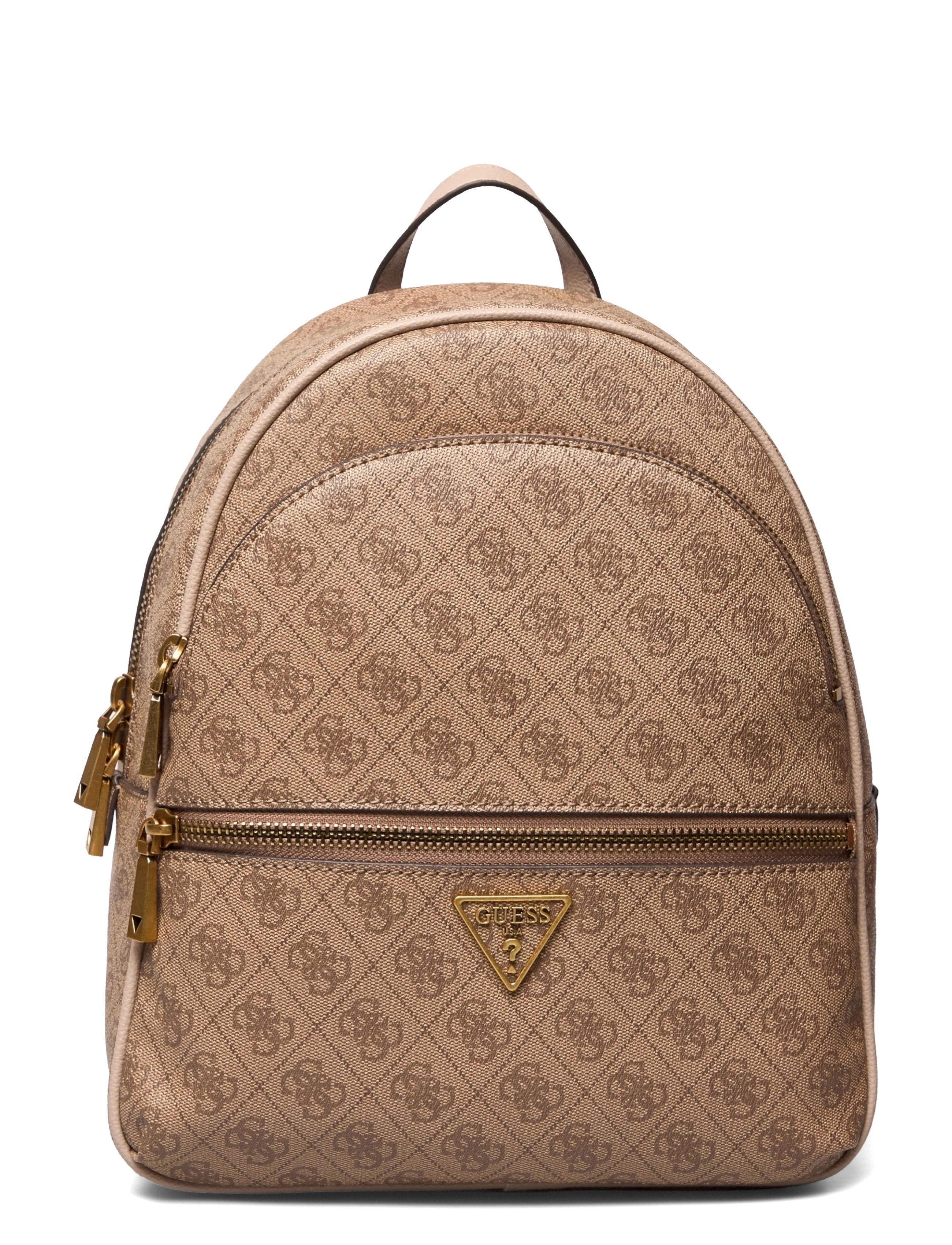 GUESS - MANHATTAN LARGE BACKPACK - latte logo - 1