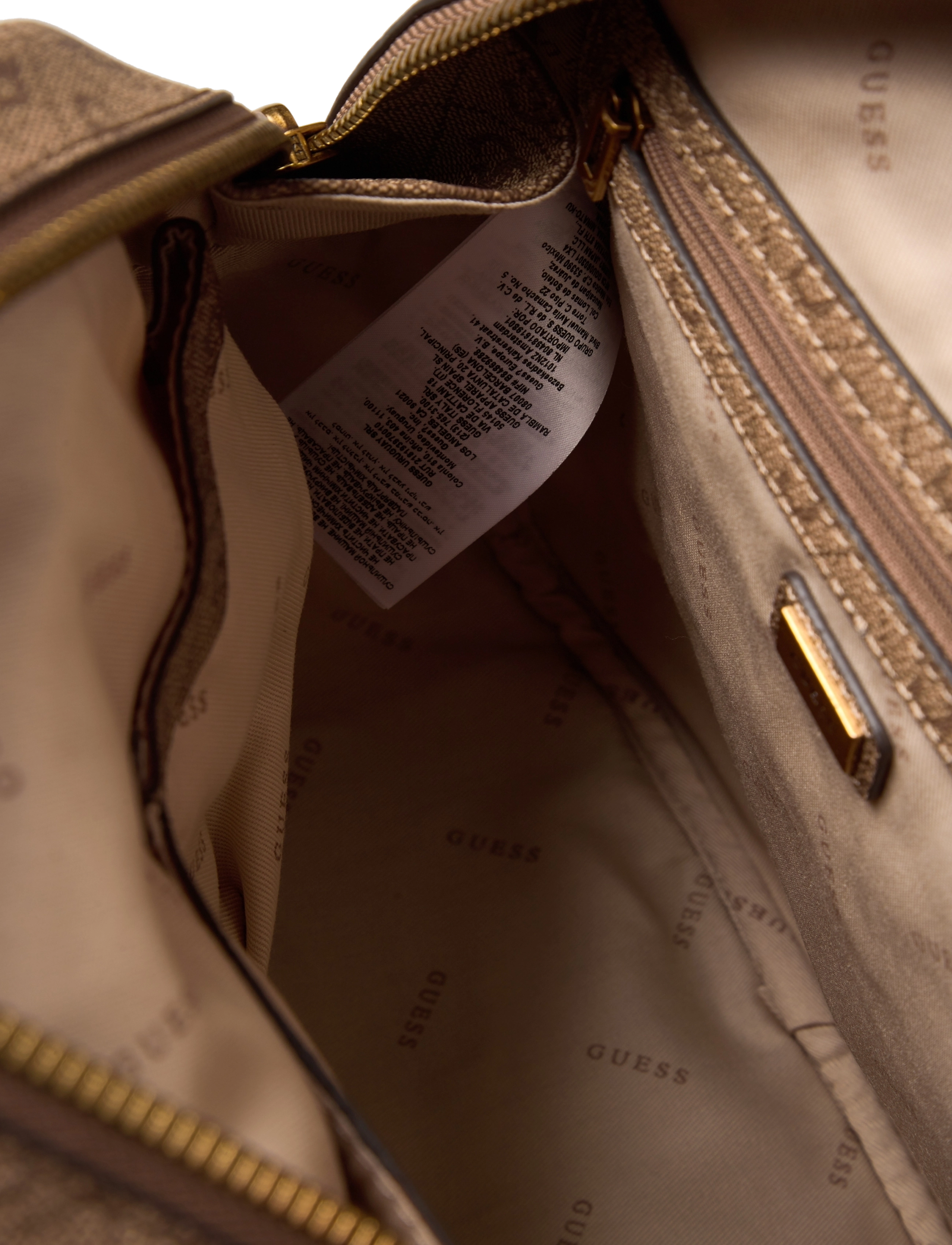 GUESS - MANHATTAN LARGE BACKPACK - latte logo - 4