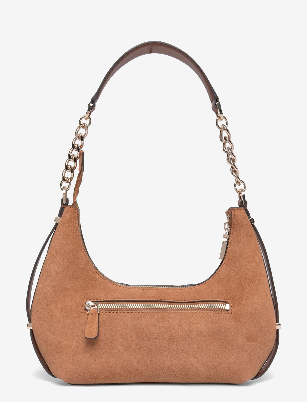 GUESS - ERENIA TOP ZIP SHOULDER BAG - erilised sündmused - cognac multi - 1