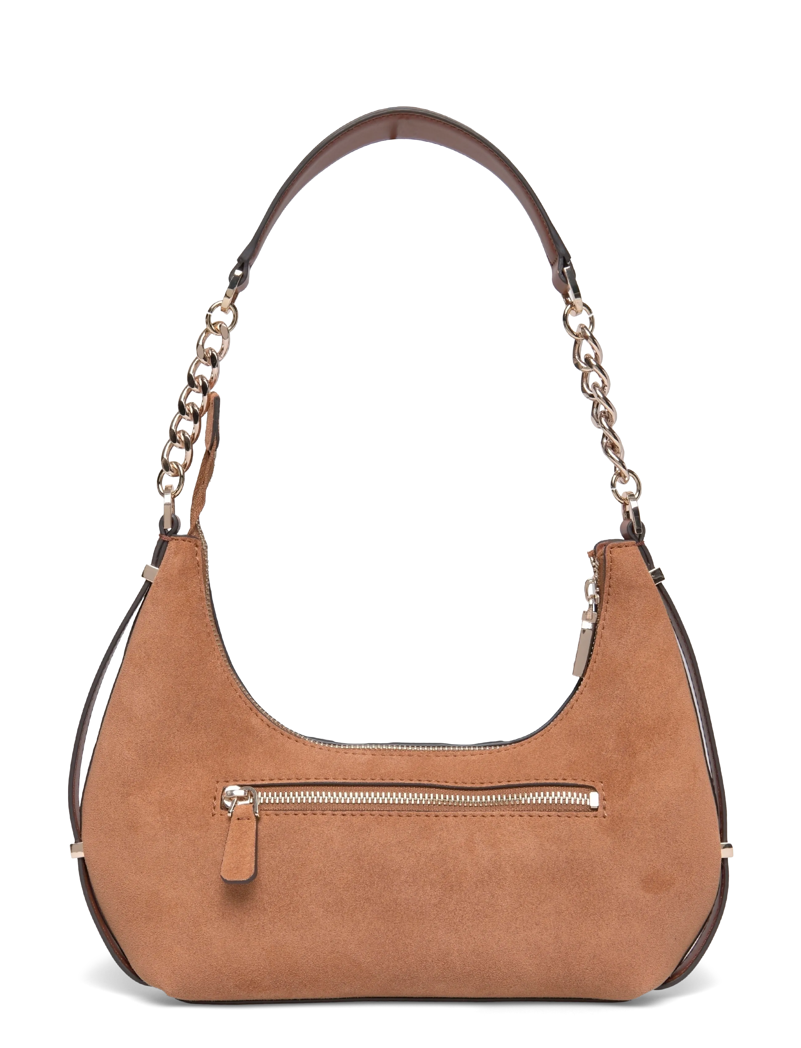 GUESS - ERENIA TOP ZIP SHOULDER BAG - everyday style - cognac multi - 1