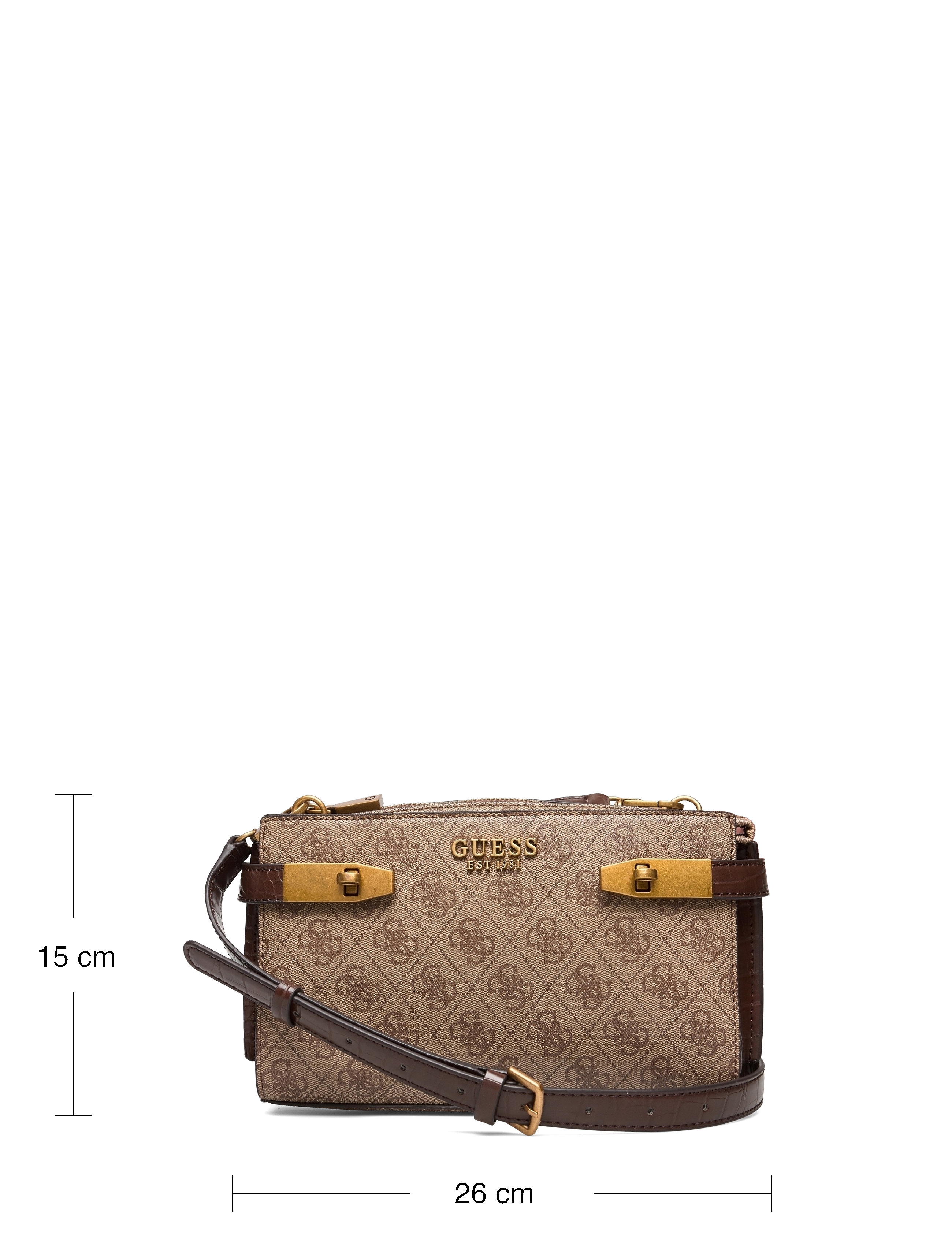 GUESS - ZADIE LOGO ELITE XBODY TOP ZIP - latte/brown - 4