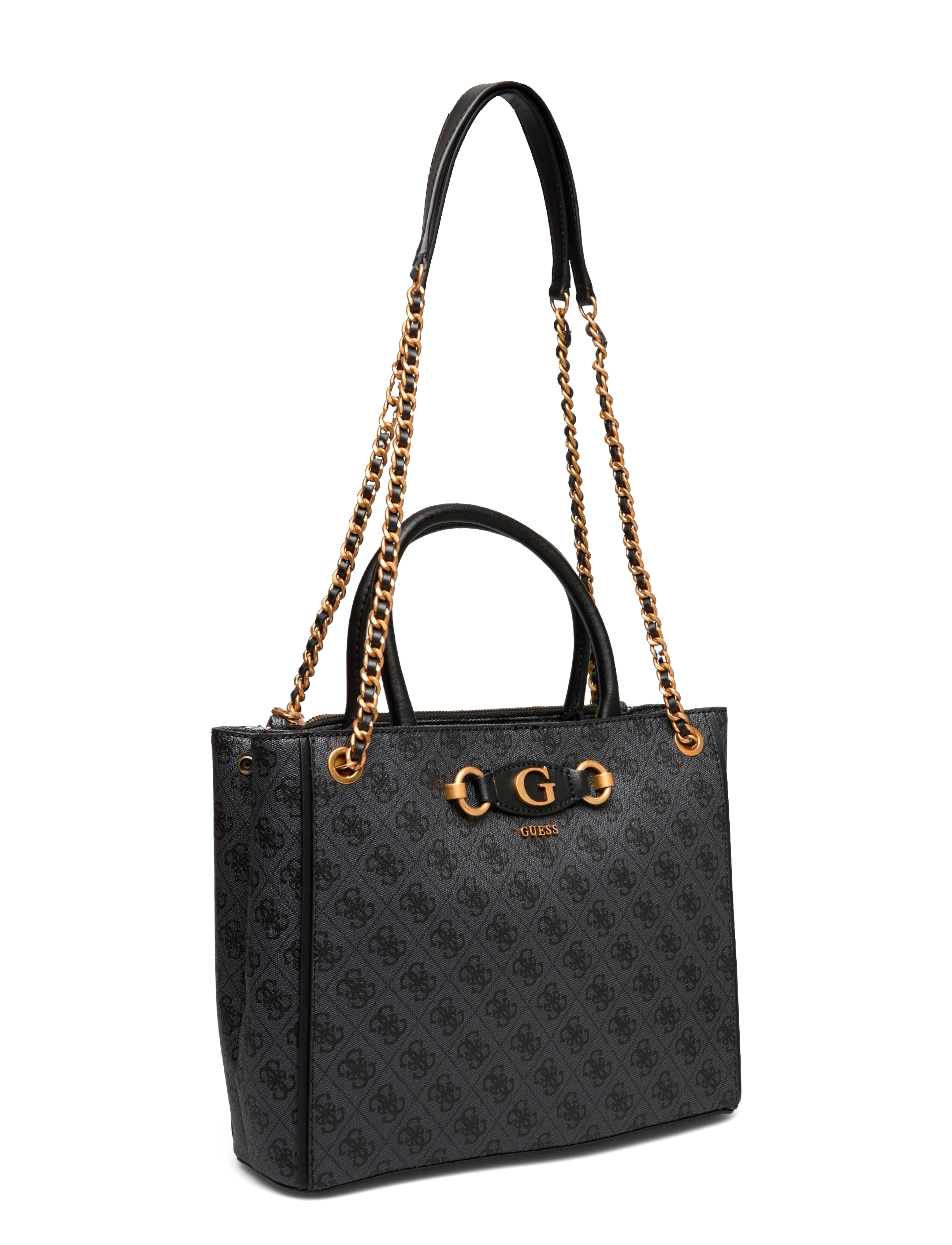 GUESS - IZZY HIGH SOCIETY CARRYALL - coal logo - 2