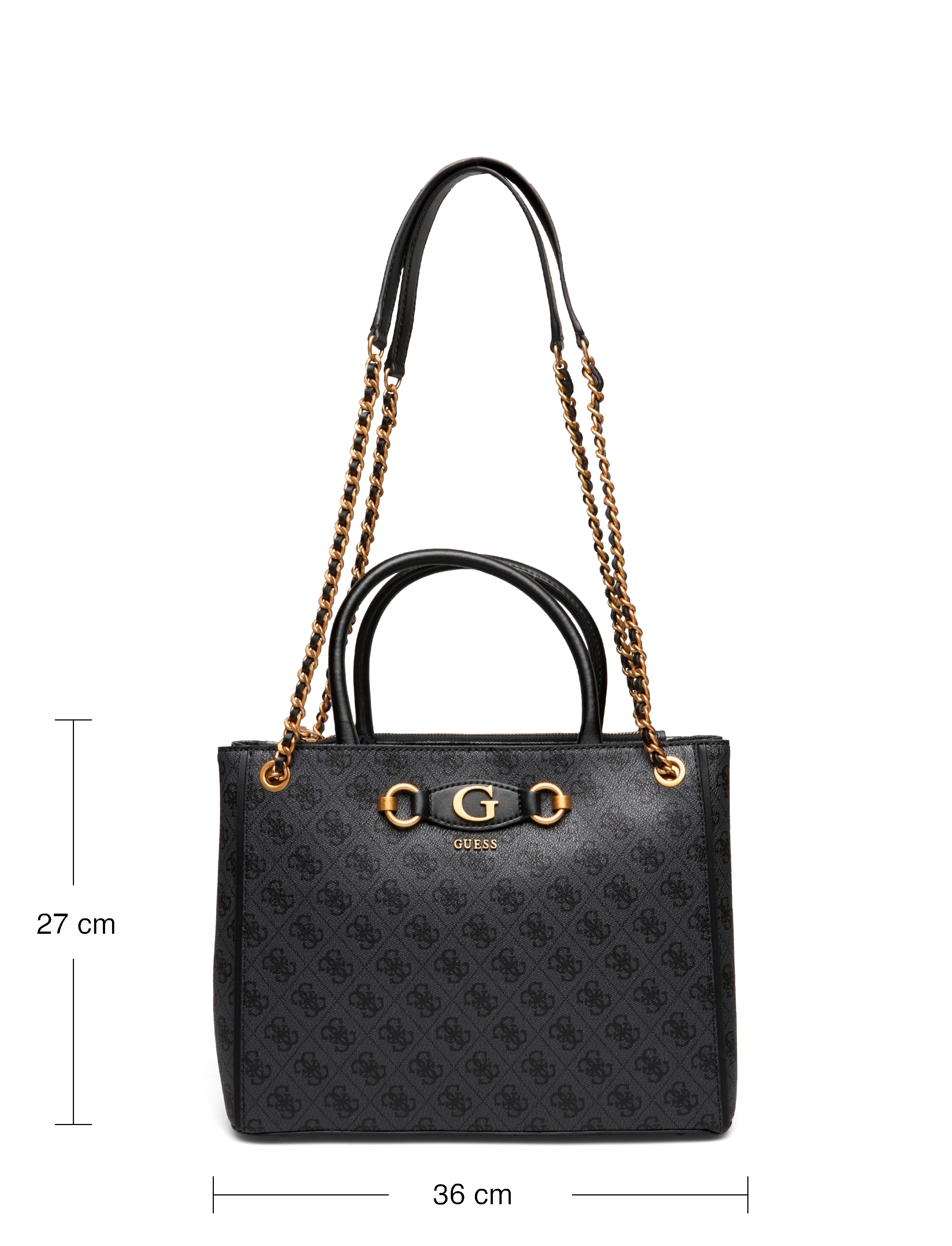 GUESS - IZZY HIGH SOCIETY CARRYALL - coal logo - 5