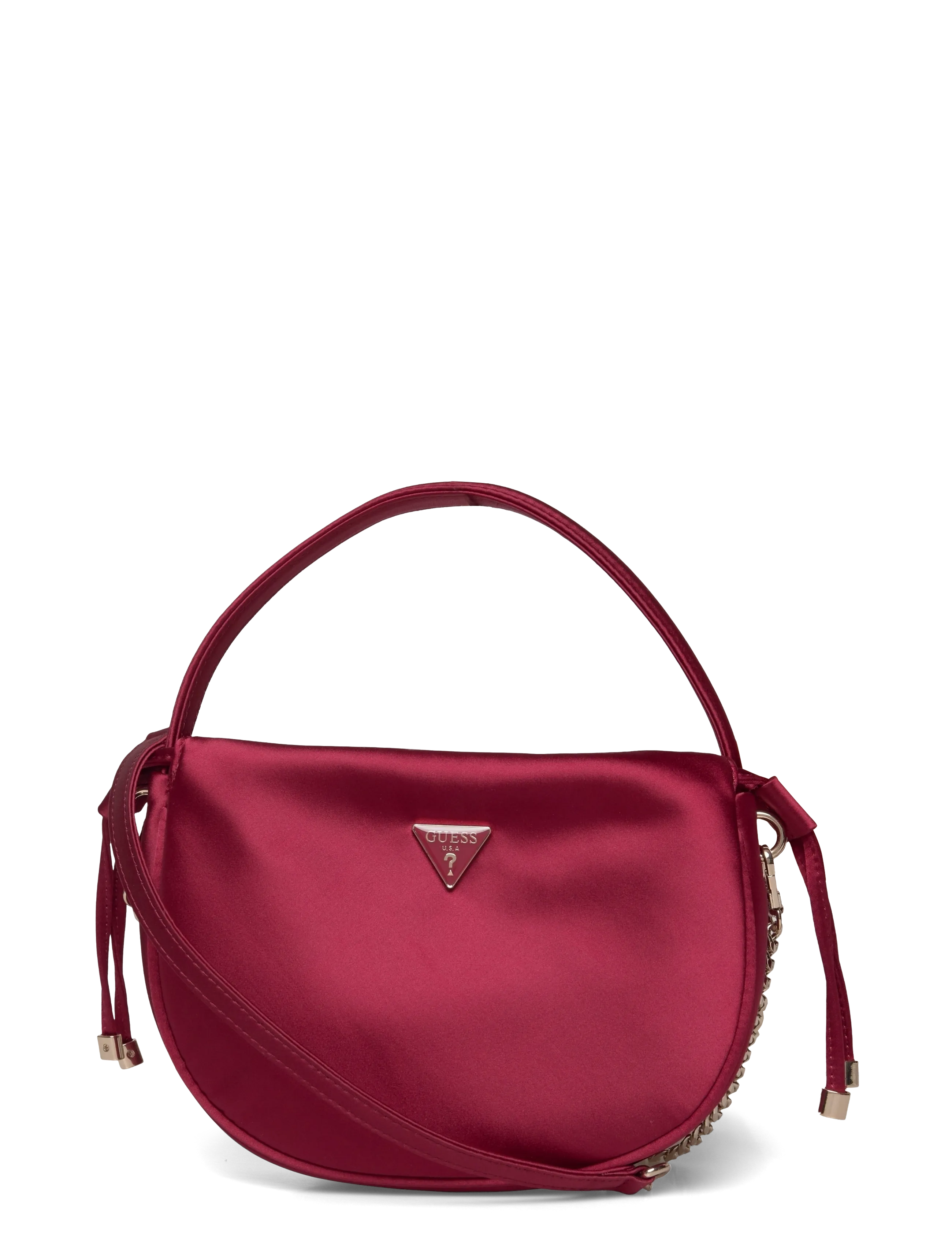 GUESS Elsie Pouch, One Size, Bags, Burgunderrot - Top Handle Frauen
