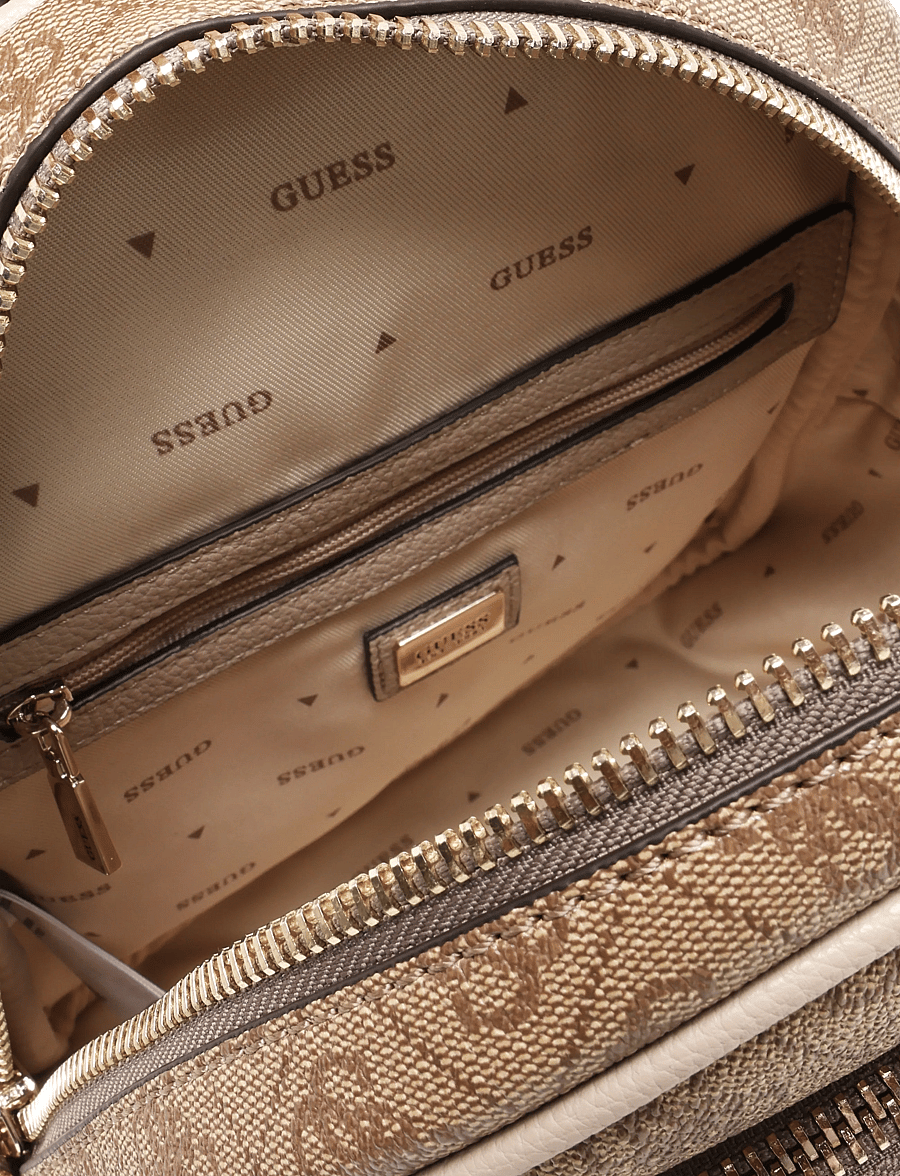 GUESS - MANHATTAN II BACKPACK - latte logo - 4