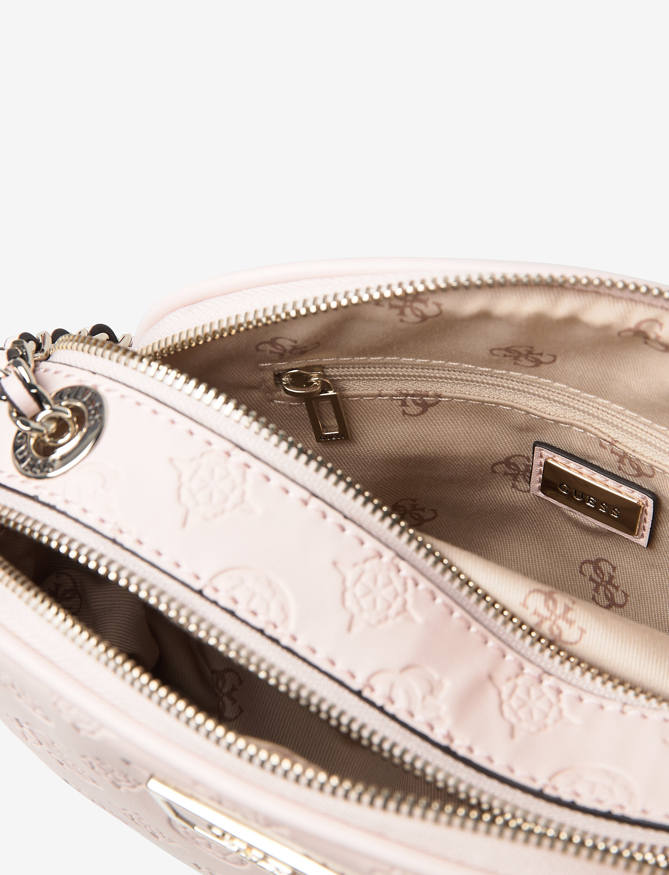 GUESS - LOGO LOVE CROSSBODY TOP ZIP - blush - 4