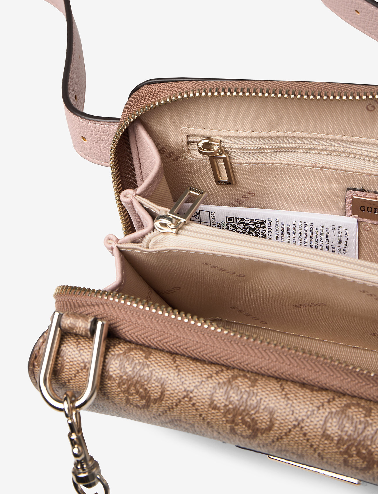 GUESS - CANDACE CNVRTBLE XBDY BELT BAG - brown multi - 4