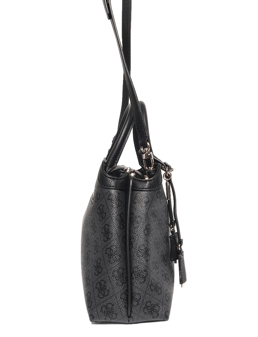 GUESS - LINDSEY GIRLFRIEND SATCHEL - besondere anlässe - coal logo - 3