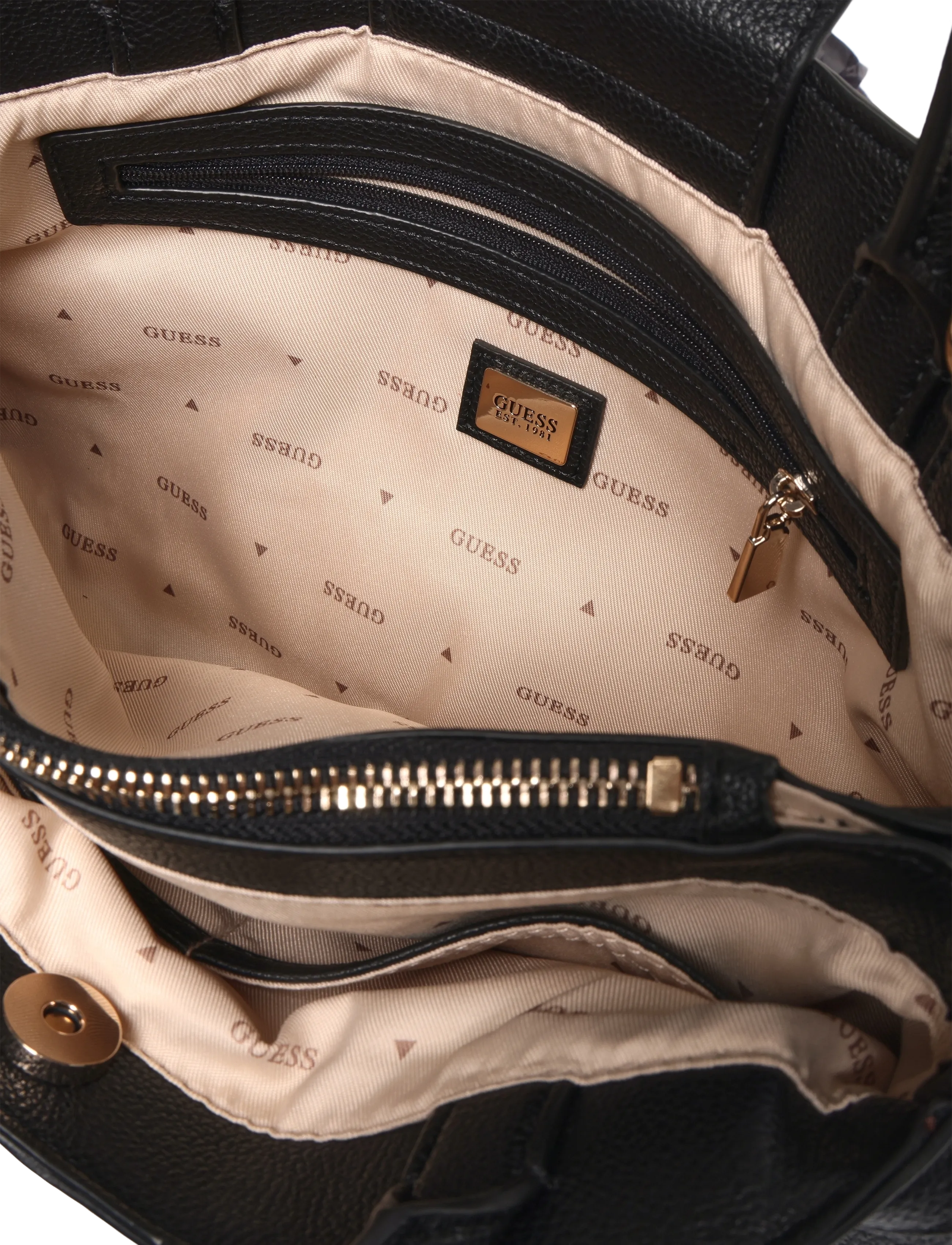 GUESS - LINDSEY GIRLFRIEND SATCHEL - besondere anlässe - coal logo - 4