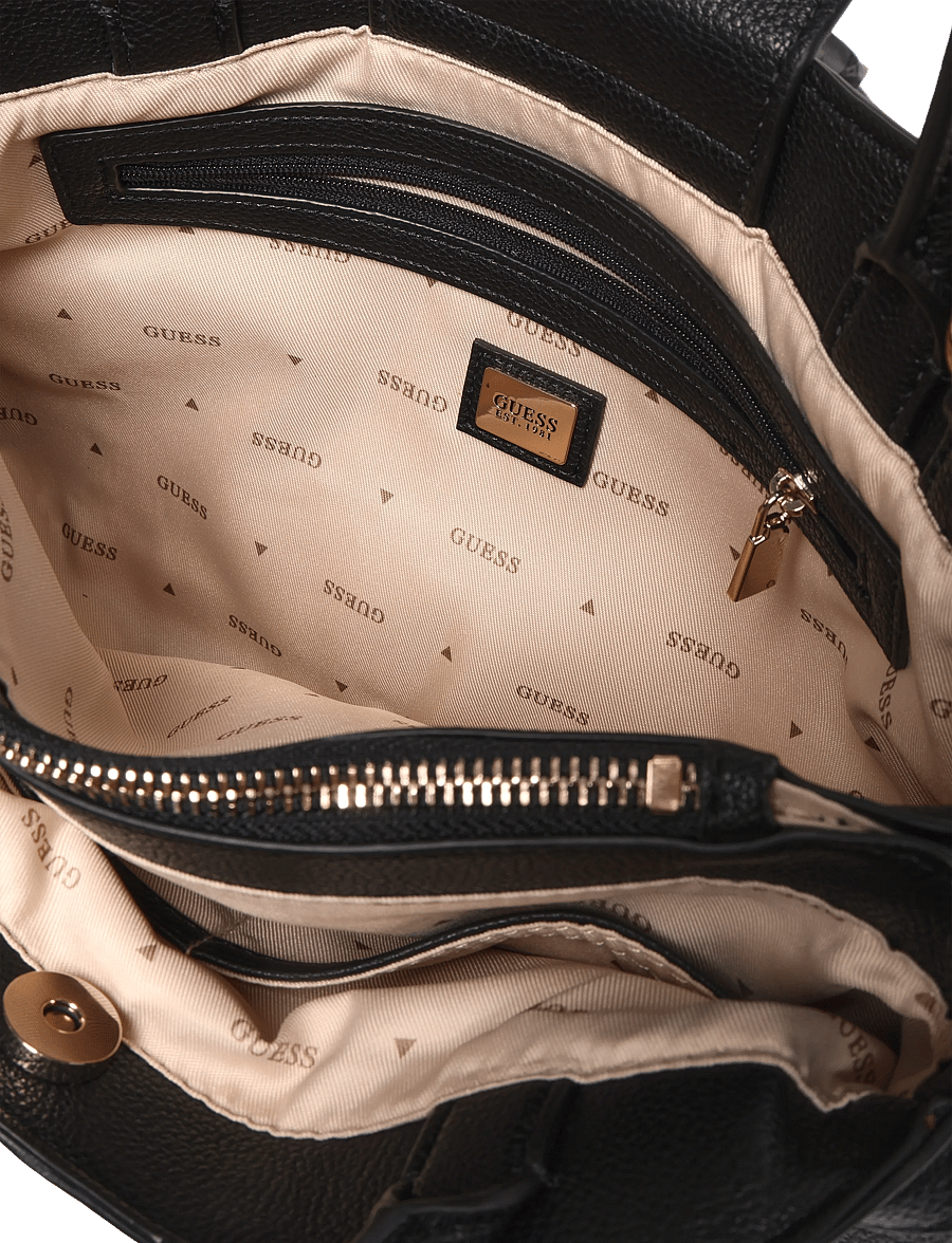 GUESS - LINDSEY GIRLFRIEND SATCHEL - besondere anlässe - coal logo - 4