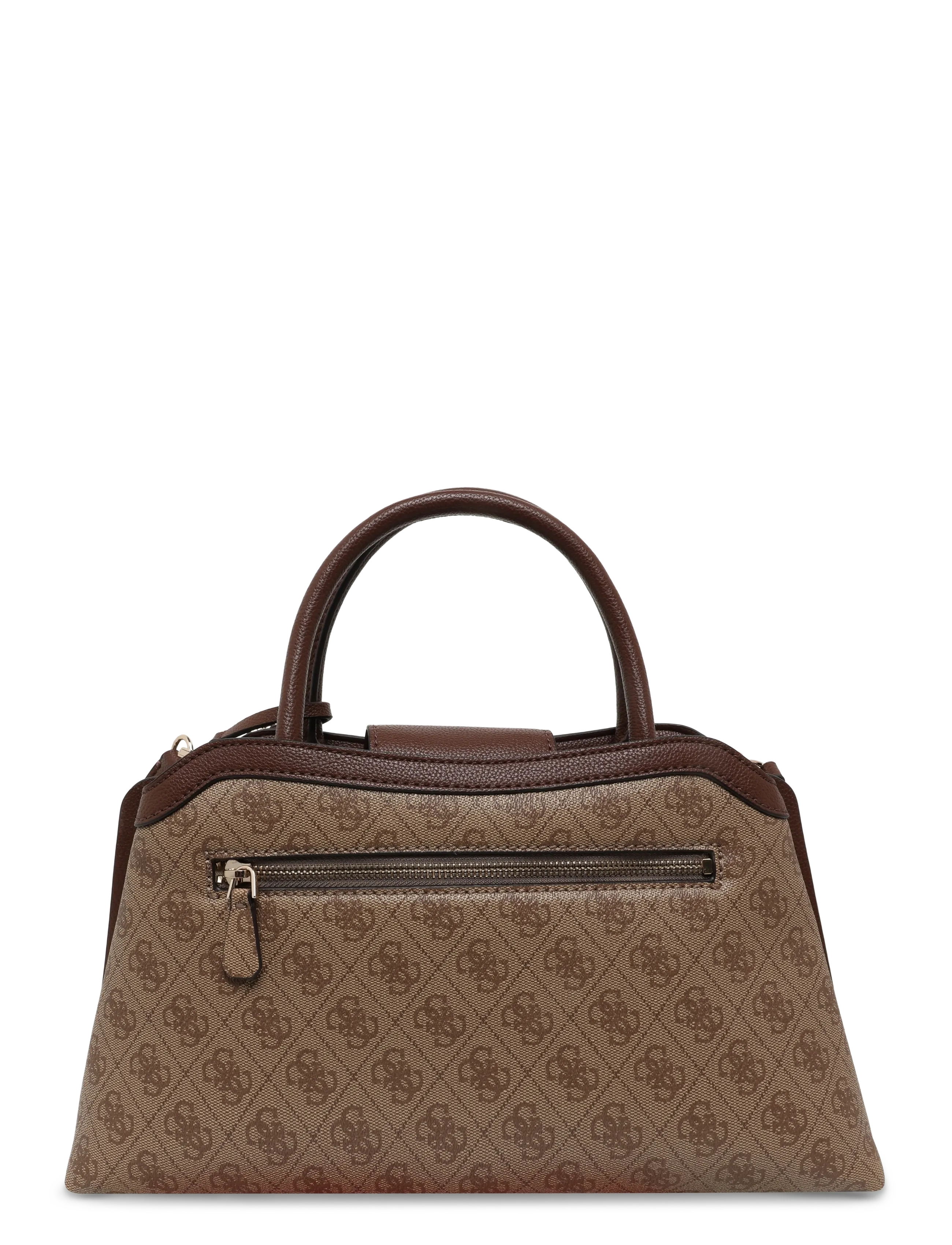 GUESS - LINDSEY GIRLFRIEND SATCHEL - handtaschen - latte logo - 1