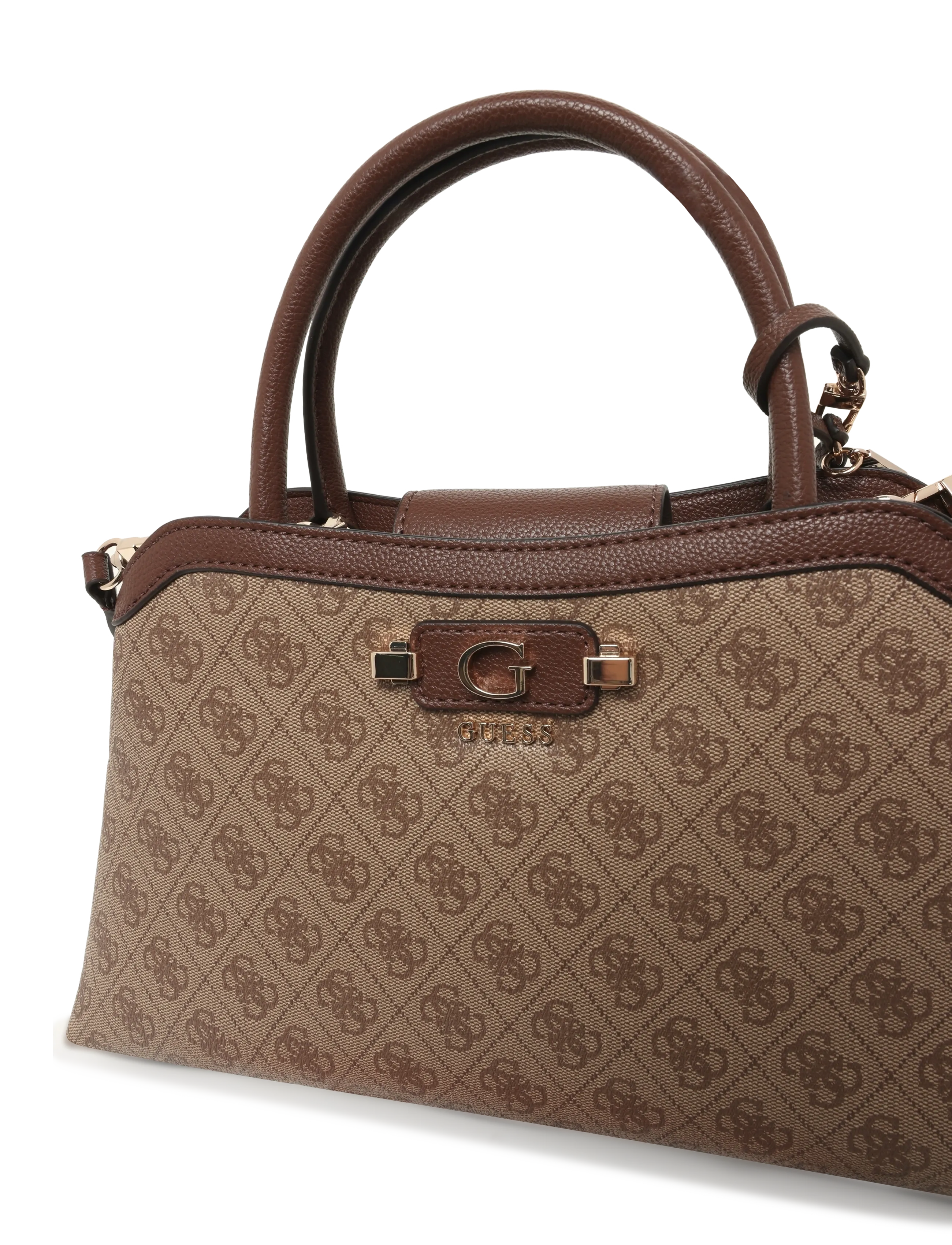 GUESS - LINDSEY GIRLFRIEND SATCHEL - handtaschen - latte logo - 2