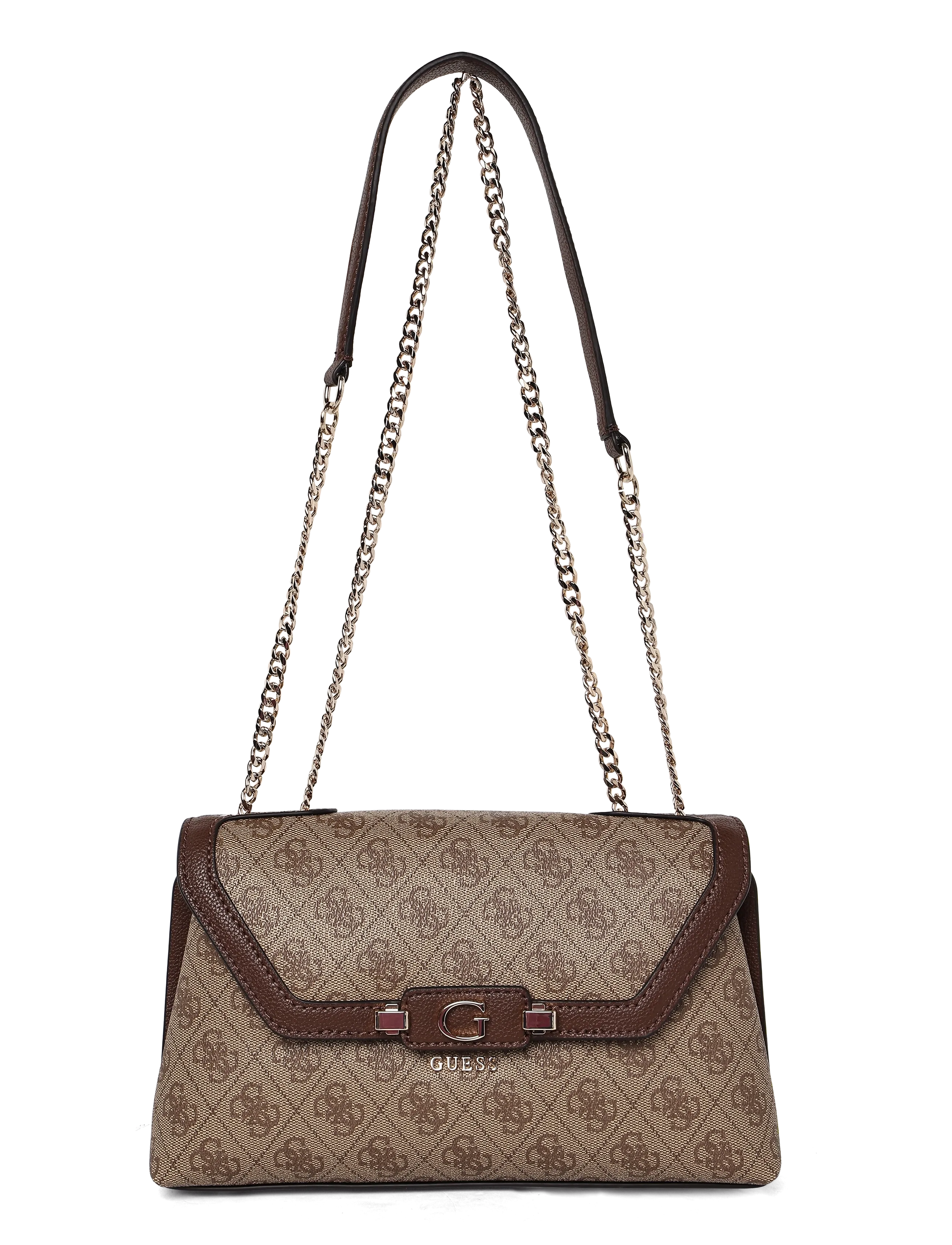 GUESS LINDSEY CONVERTIBLE XBODY FLAP - Kotid - LATTE LOGO / brown
