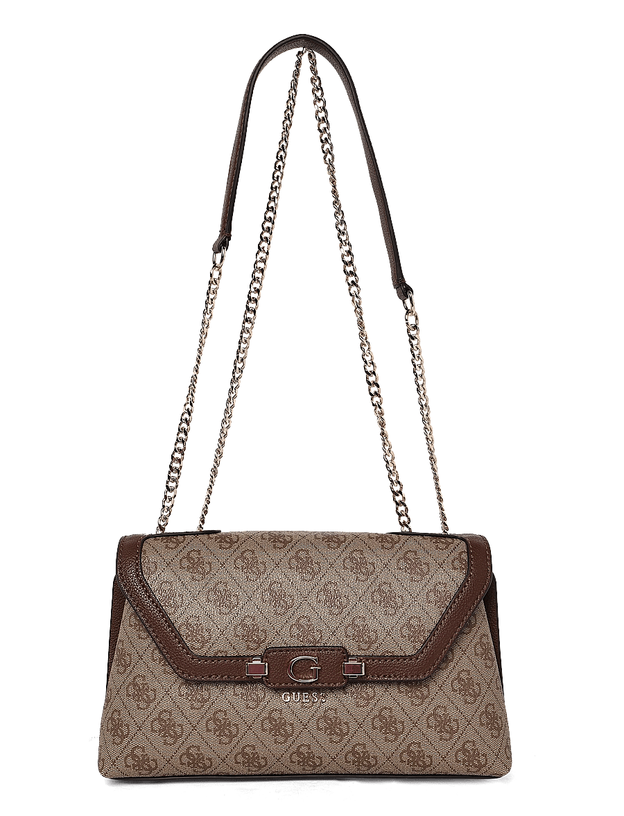 GUESS - LINDSEY CONVERTIBLE XBODY FLAP - igapäevane stiil - latte logo - 0