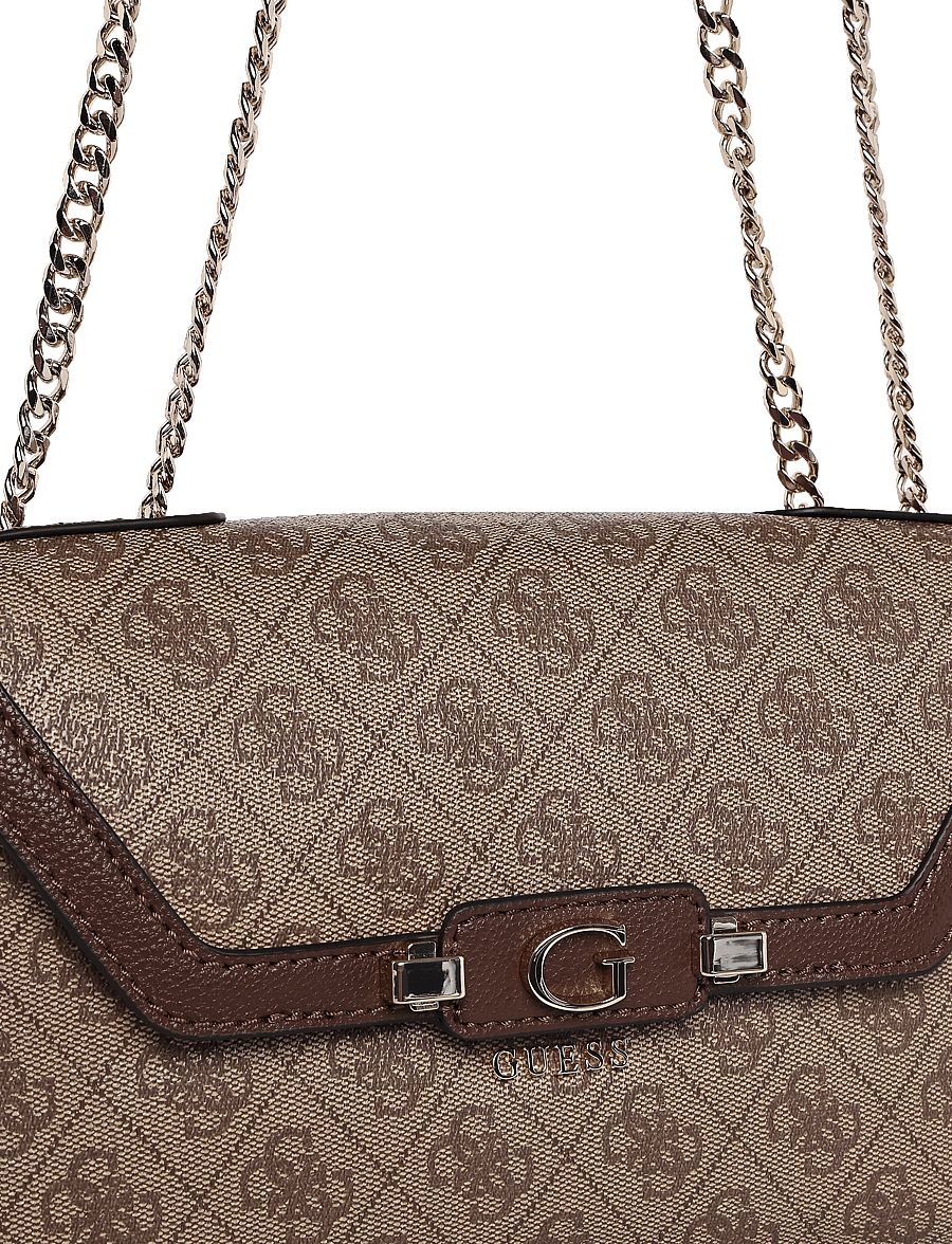 GUESS - LINDSEY CONVERTIBLE XBODY FLAP - igapäevane stiil - latte logo - 2