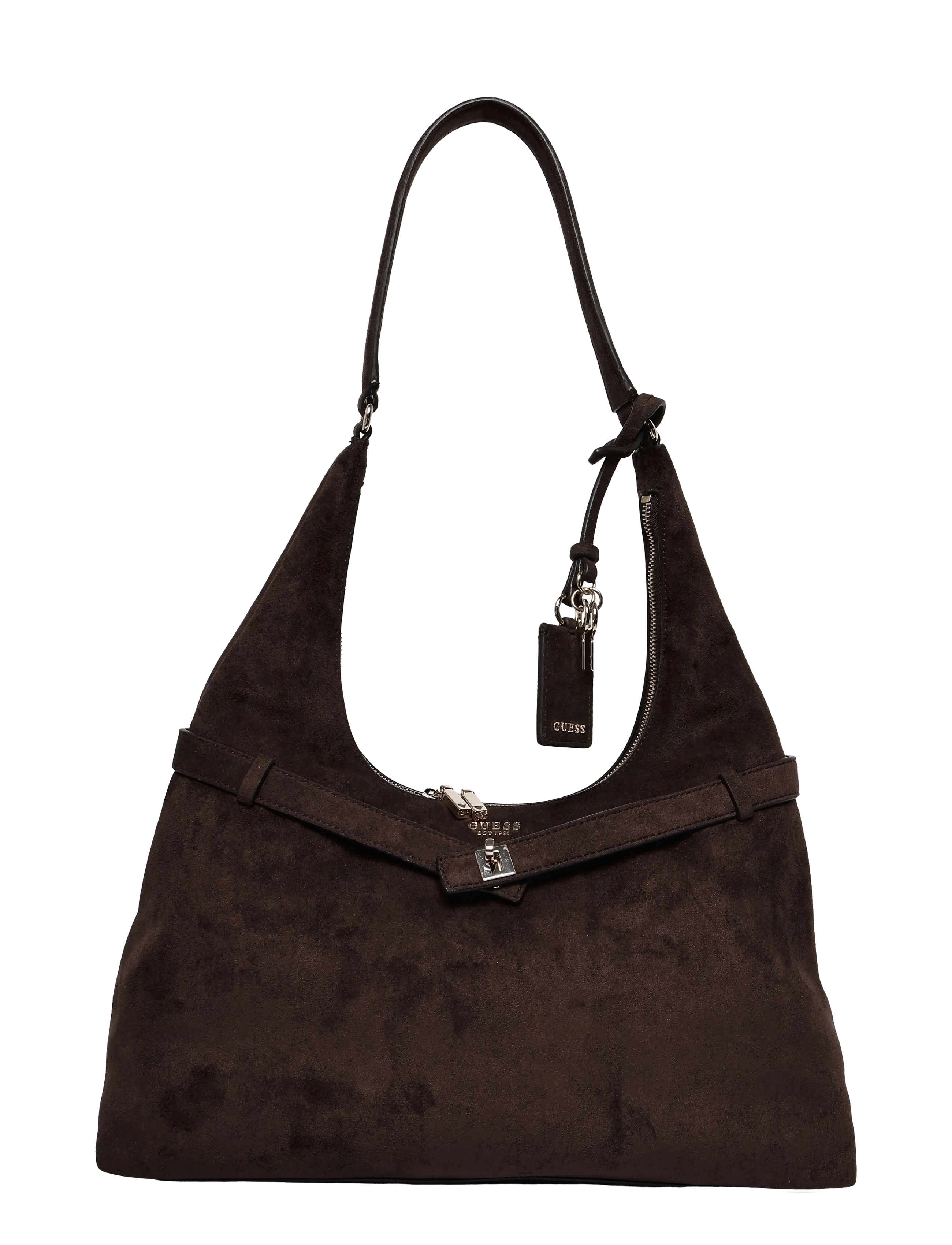 GUESS Ella Hobo, One Size, Bags, Braun - Small Shoulder Bags-crossbody Frauen