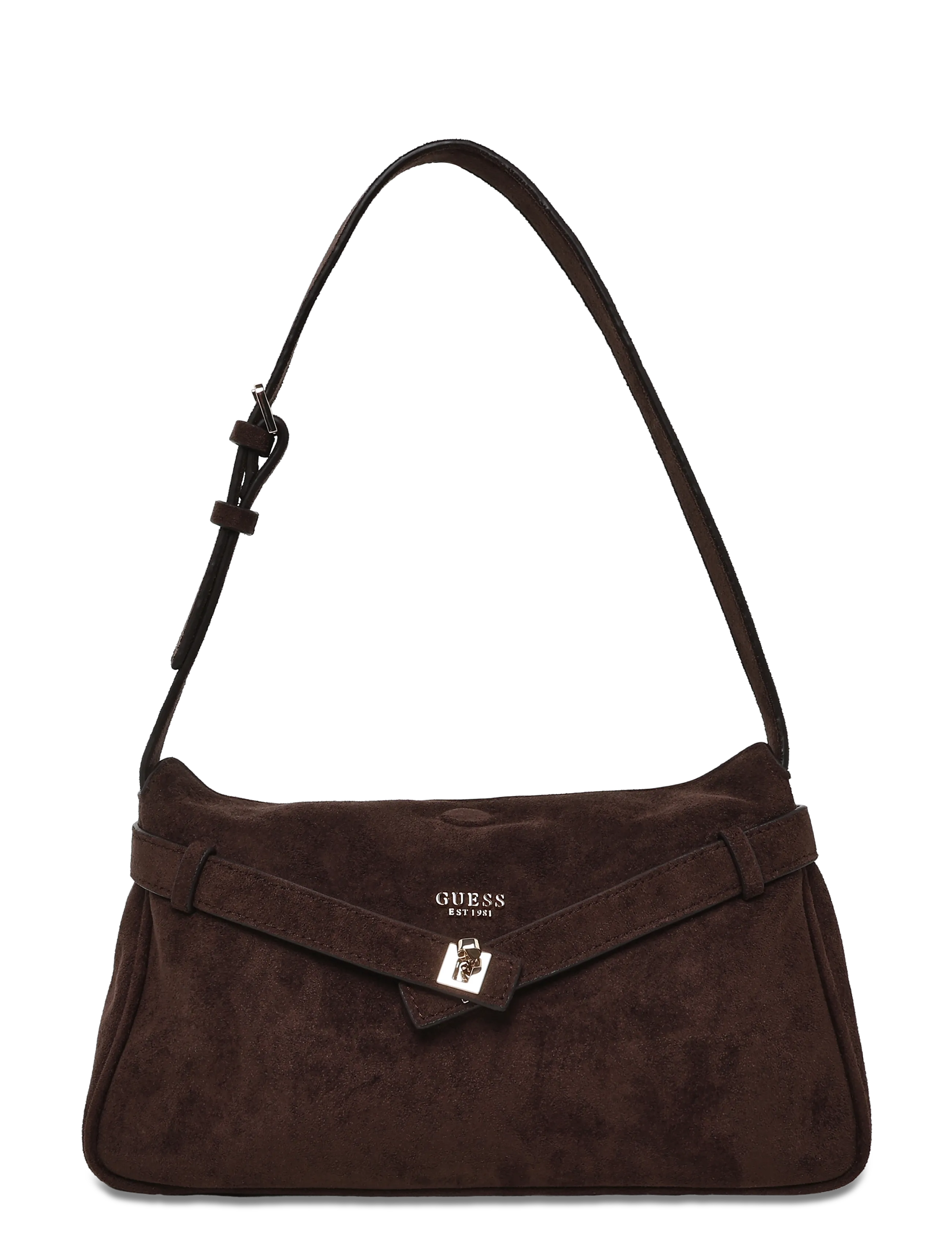 GUESS ELLA SHOULDER BAG - Bags - ESPRESSO / brown