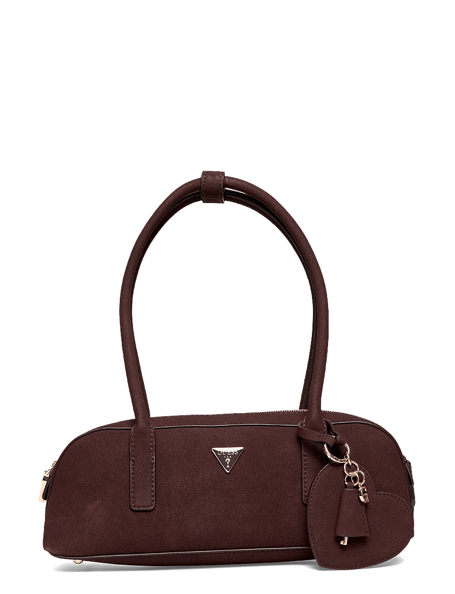 GUESS - ISOBEL SML SHOULDER SATCHEL - special occasions - espresso - 0