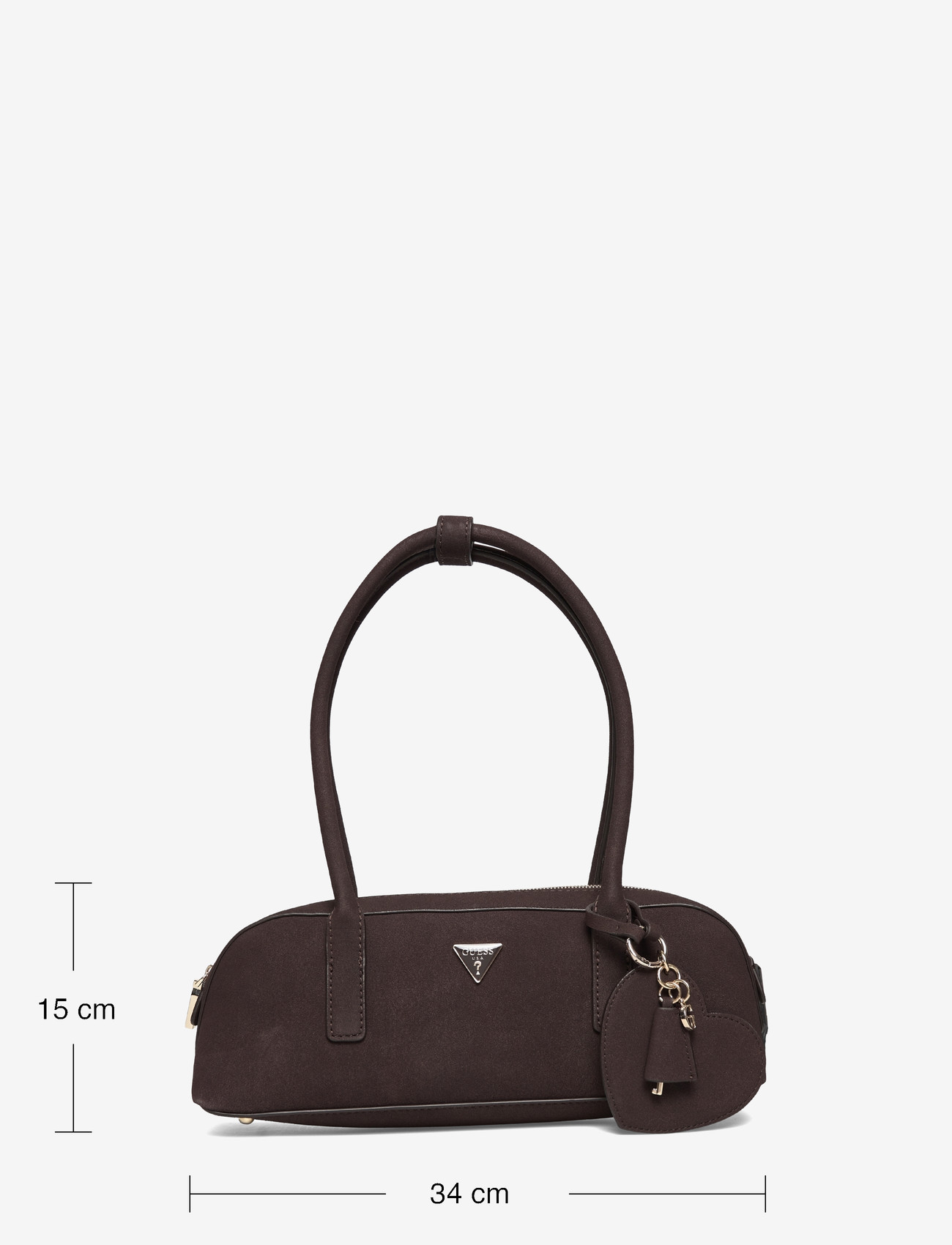GUESS - ISOBEL SML SHOULDER SATCHEL - besondere anlässe - espresso - 3