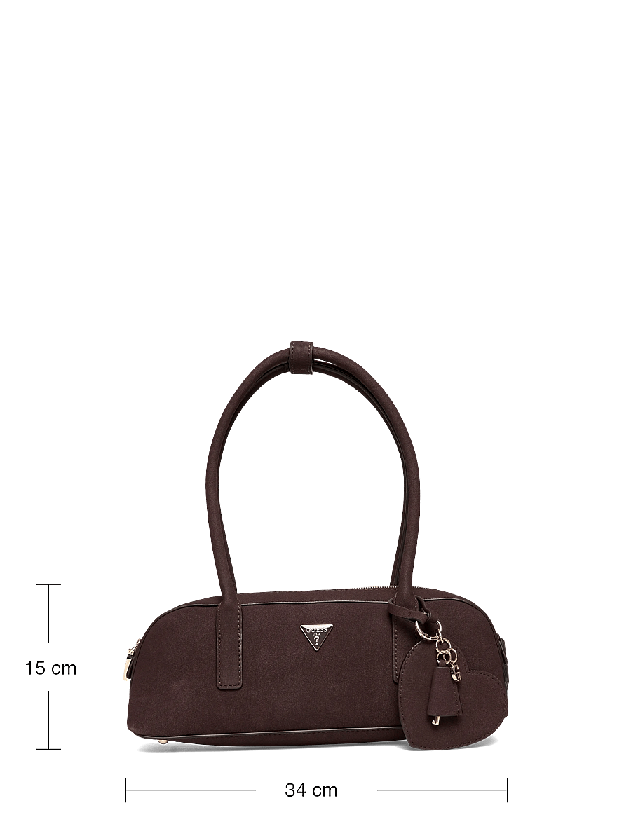 GUESS - ISOBEL SML SHOULDER SATCHEL - special occasions - espresso - 3