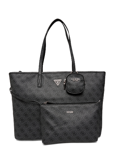 GUESS POWER PLAY II LARGE TECH TOTE - Hversdagsleg Tíska - COAL LOGO / black