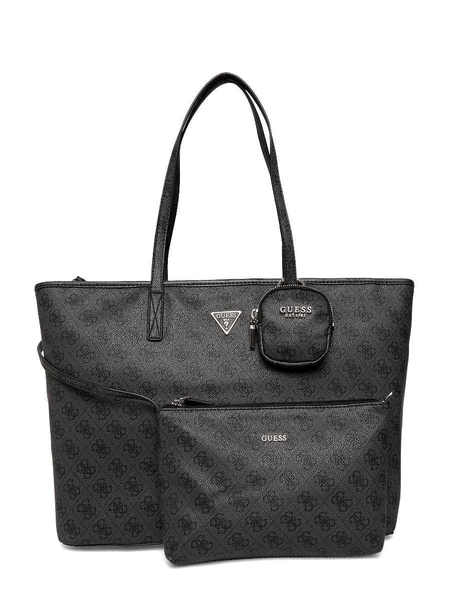 GUESS - POWER PLAY II LARGE TECH TOTE - shopper-laukut - coal logo - 0