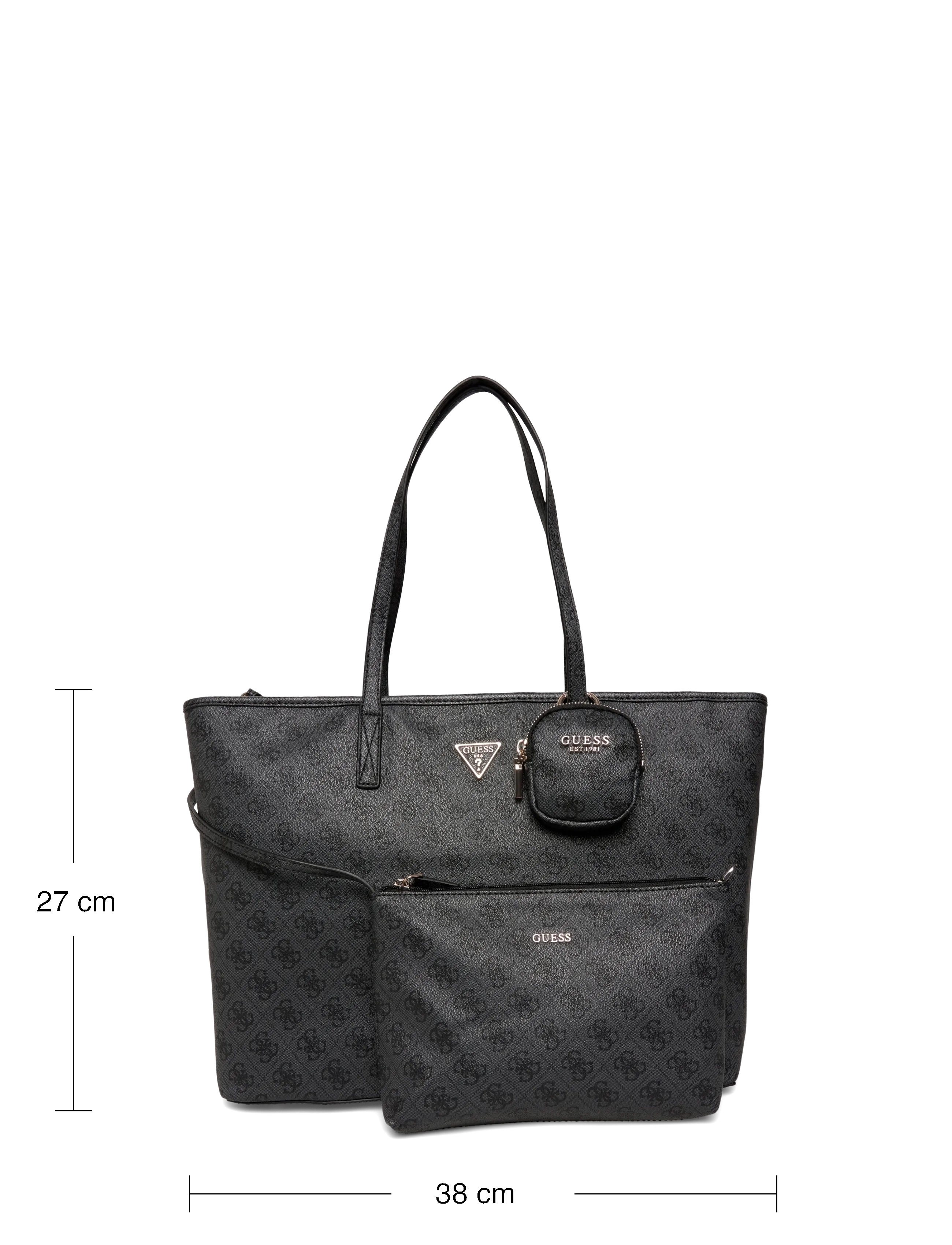 GUESS - POWER PLAY II LARGE TECH TOTE - shoppere - coal logo - 3