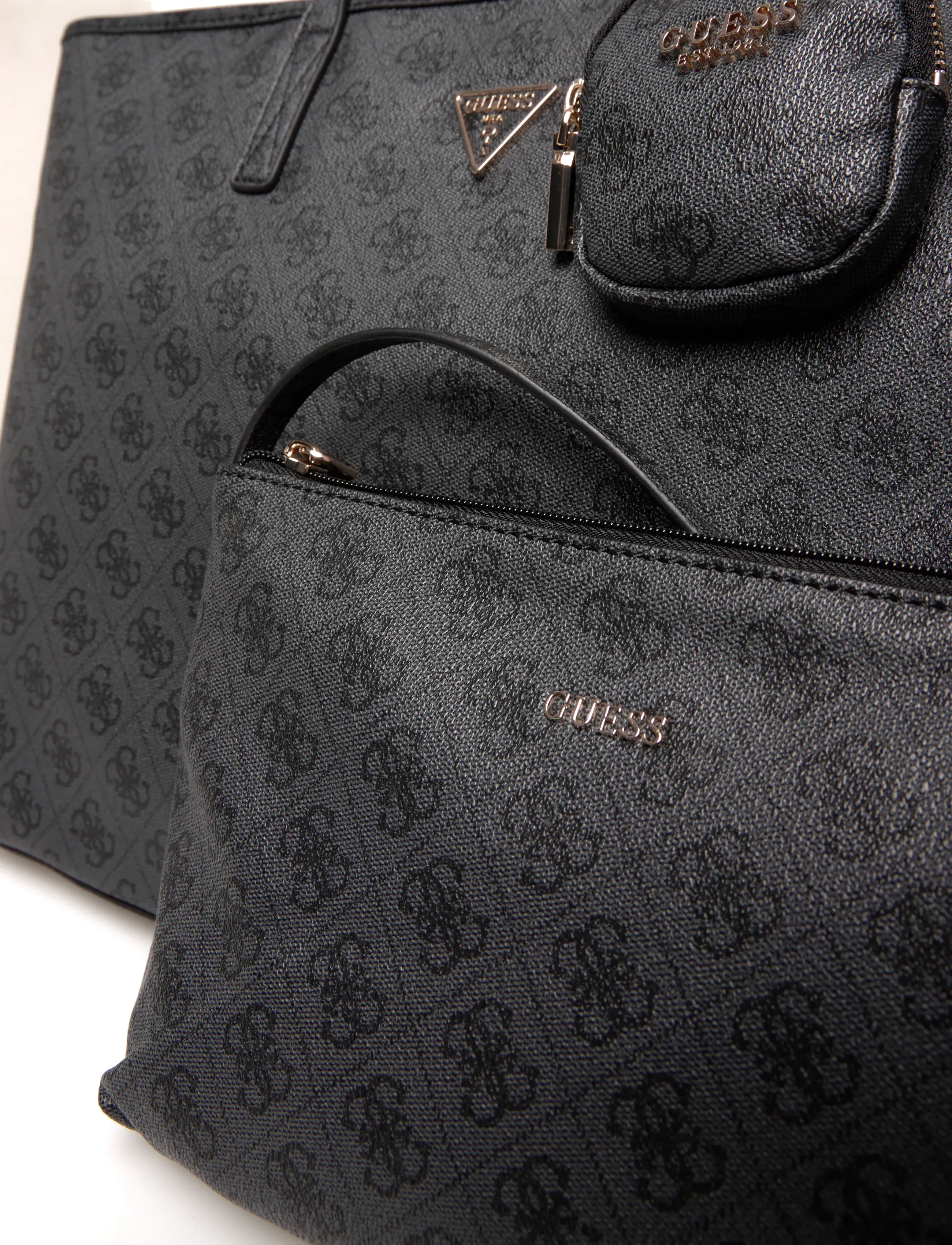 GUESS - POWER PLAY II LARGE TECH TOTE - shoppers - coal logo - 3
