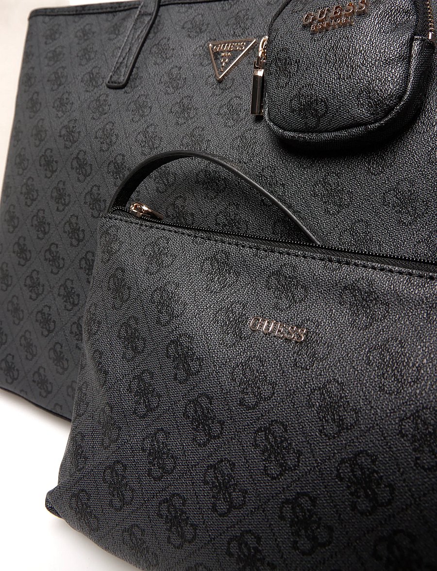 GUESS - POWER PLAY II LARGE TECH TOTE - shopper-laukut - coal logo - 3