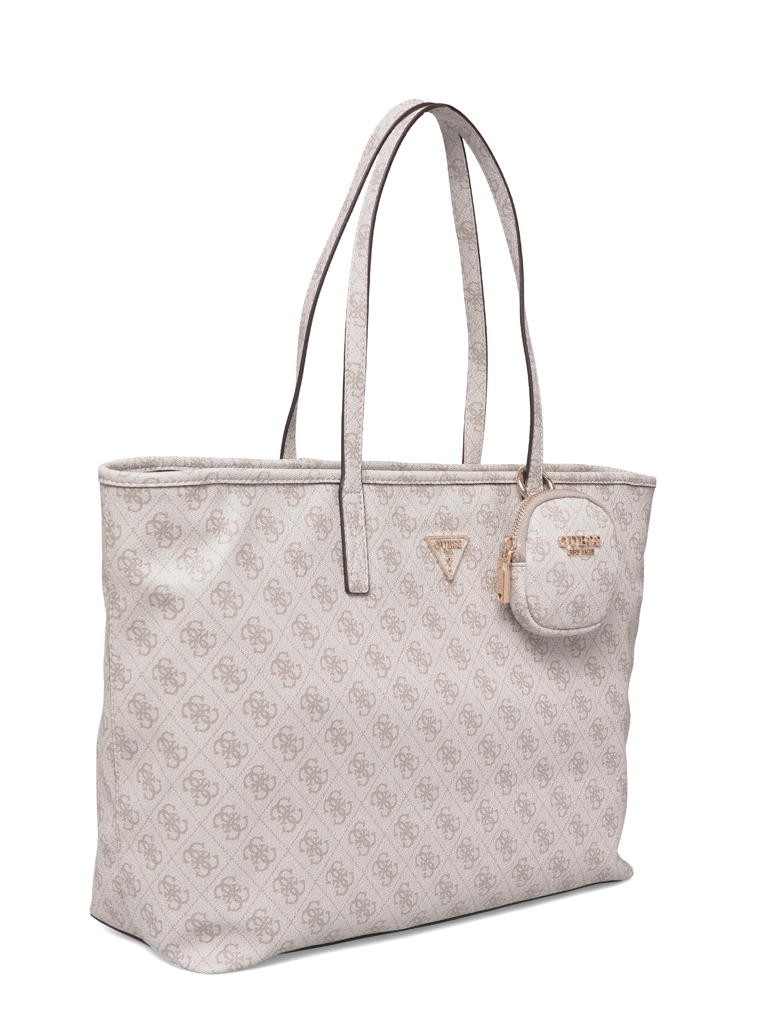 GUESS - POWER PLAY II LARGE TECH TOTE - tote bags - dark taupe logo - 2