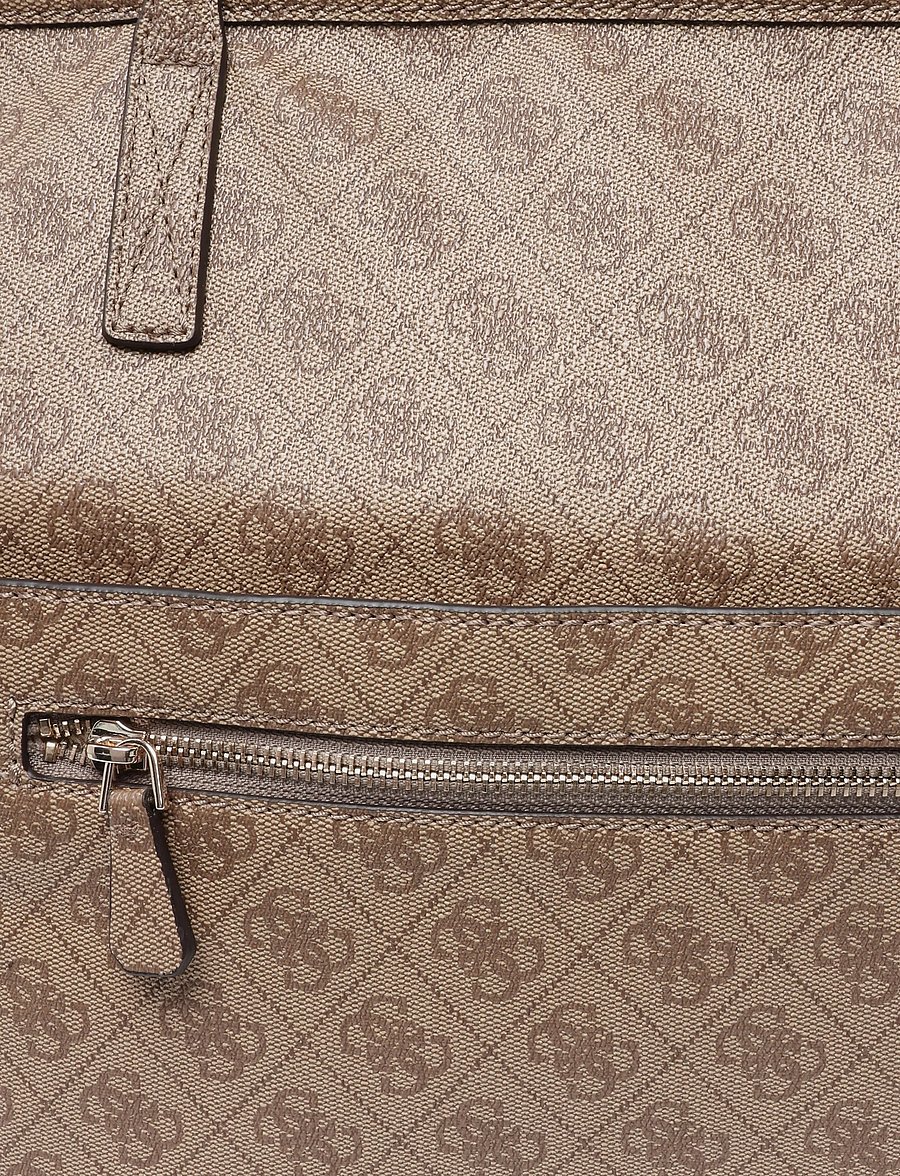GUESS - POWER PLAY II LARGE TECH TOTE - shoppingväskor - latte logo - 2