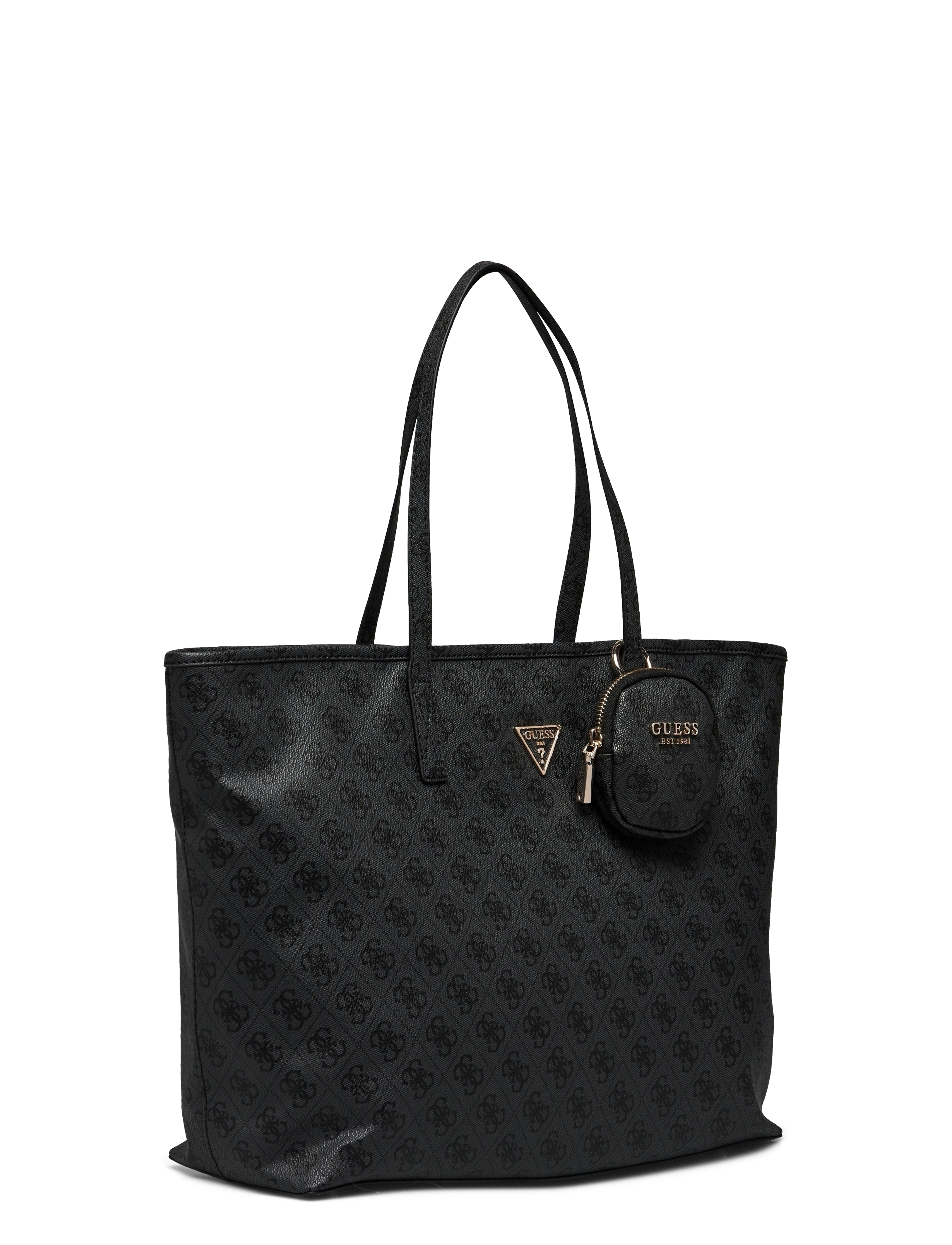GUESS - POWER PLAY LARGE TECH TOTE - coal logo - 2