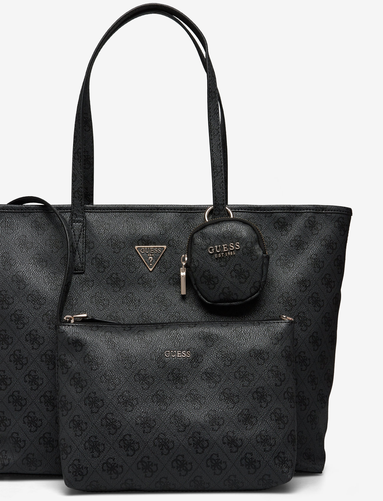 GUESS - POWER PLAY LARGE TECH TOTE - coal logo - 3