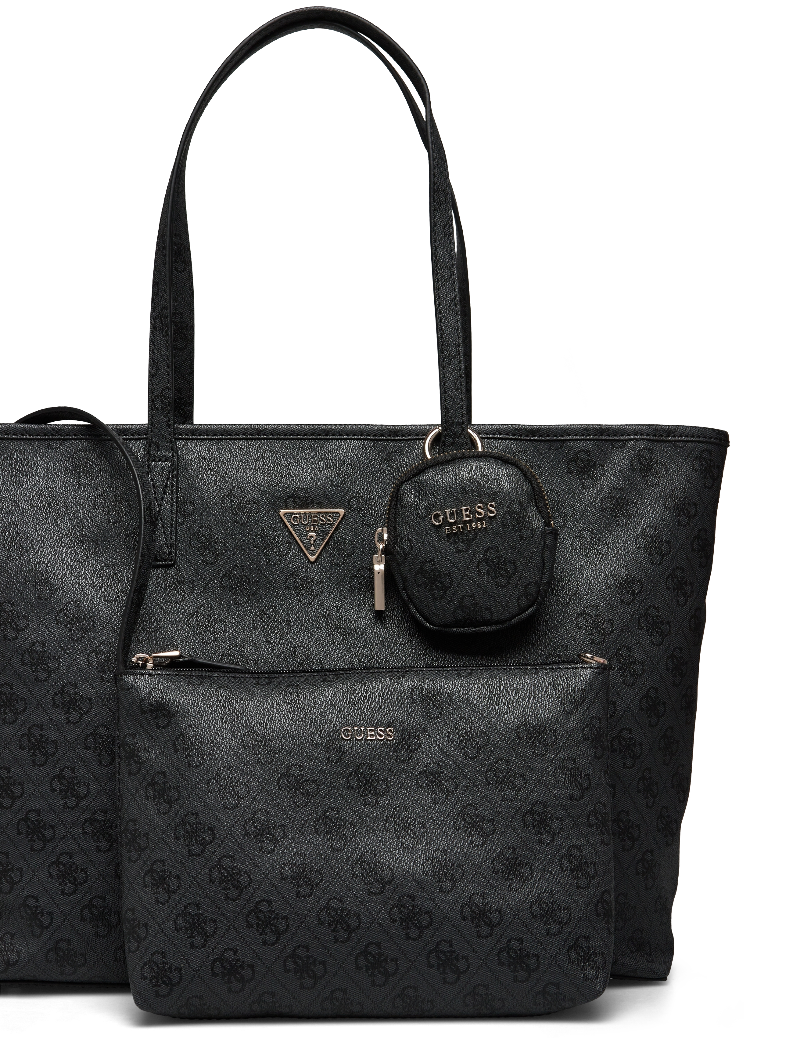 GUESS - POWER PLAY LARGE TECH TOTE - coal logo - 3