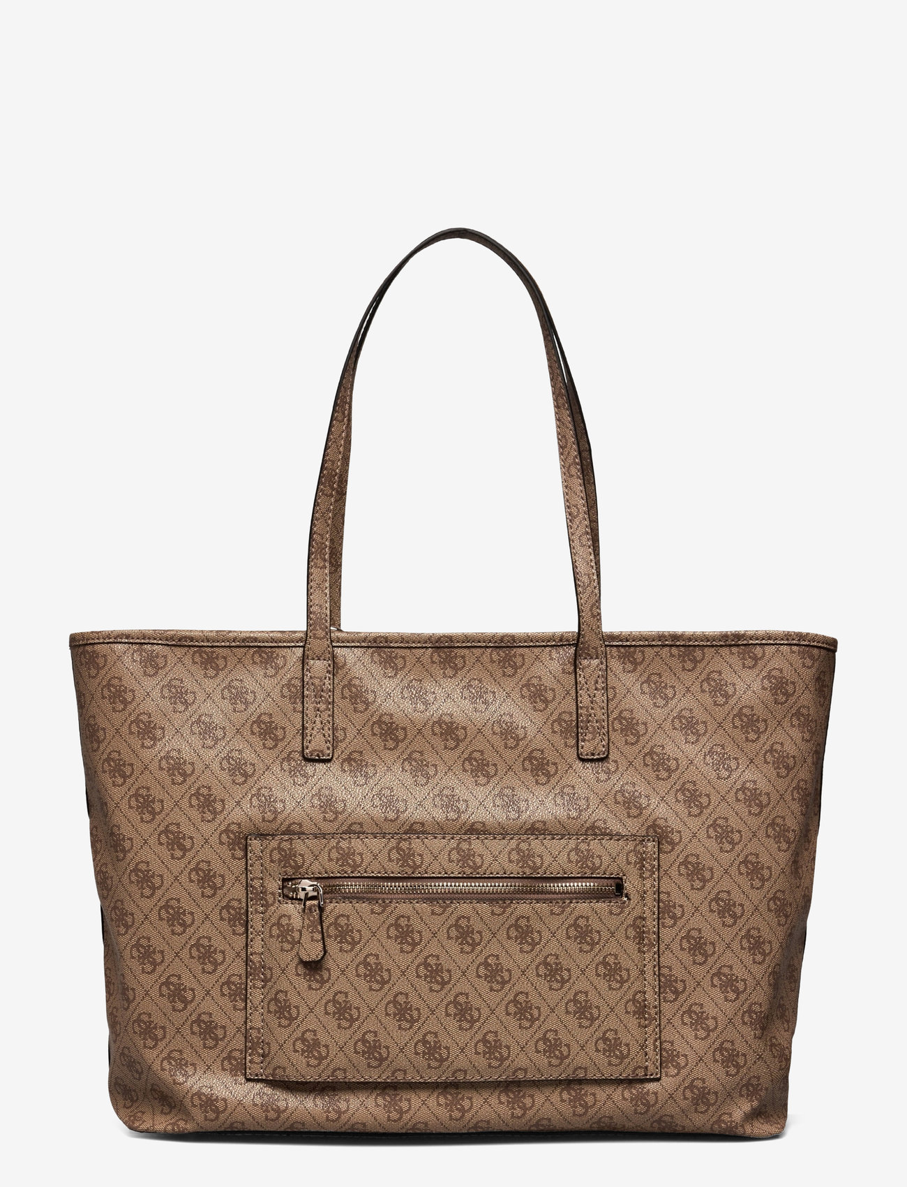 GUESS - POWER PLAY LARGE TECH TOTE - latte logo - 1