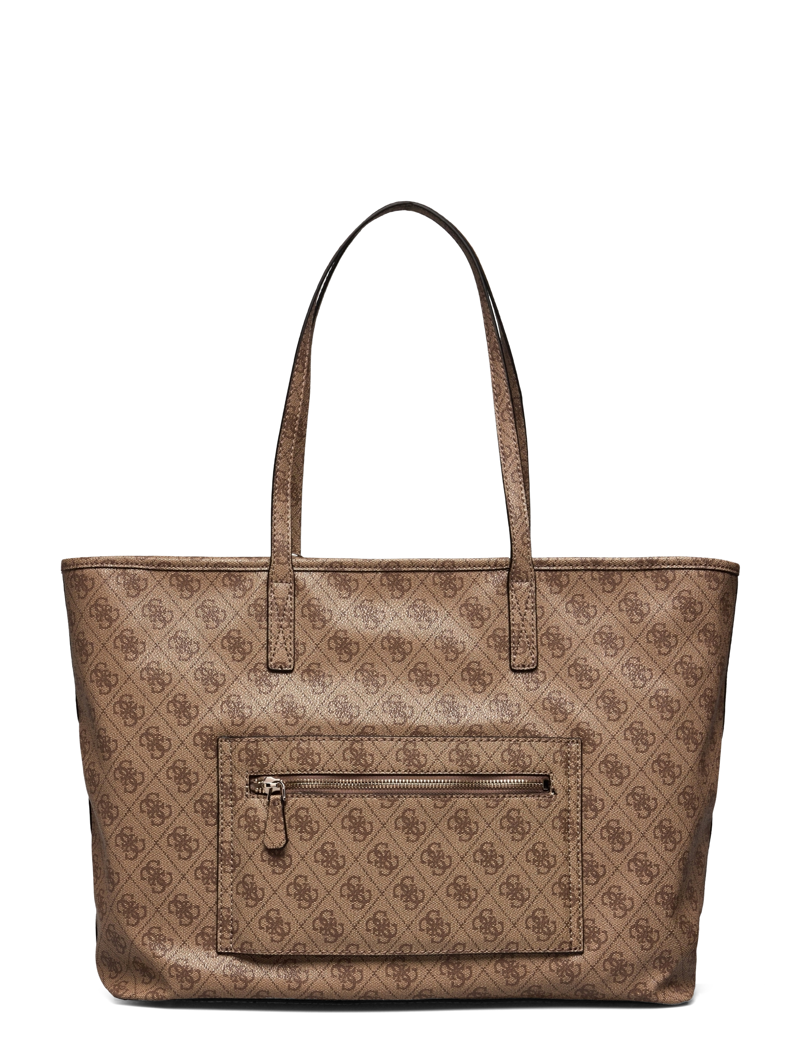 GUESS - POWER PLAY LARGE TECH TOTE - latte logo - 1