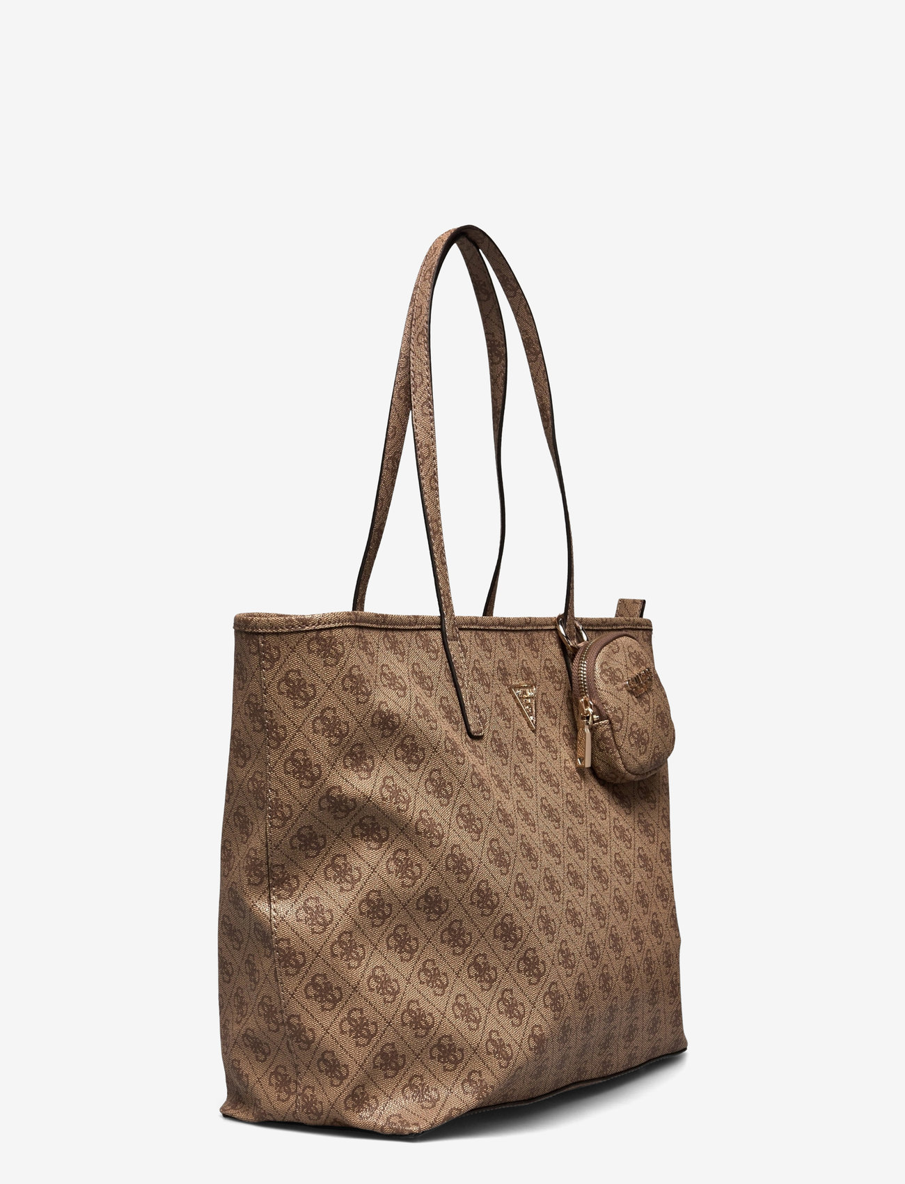 GUESS - POWER PLAY LARGE TECH TOTE - latte logo - 2