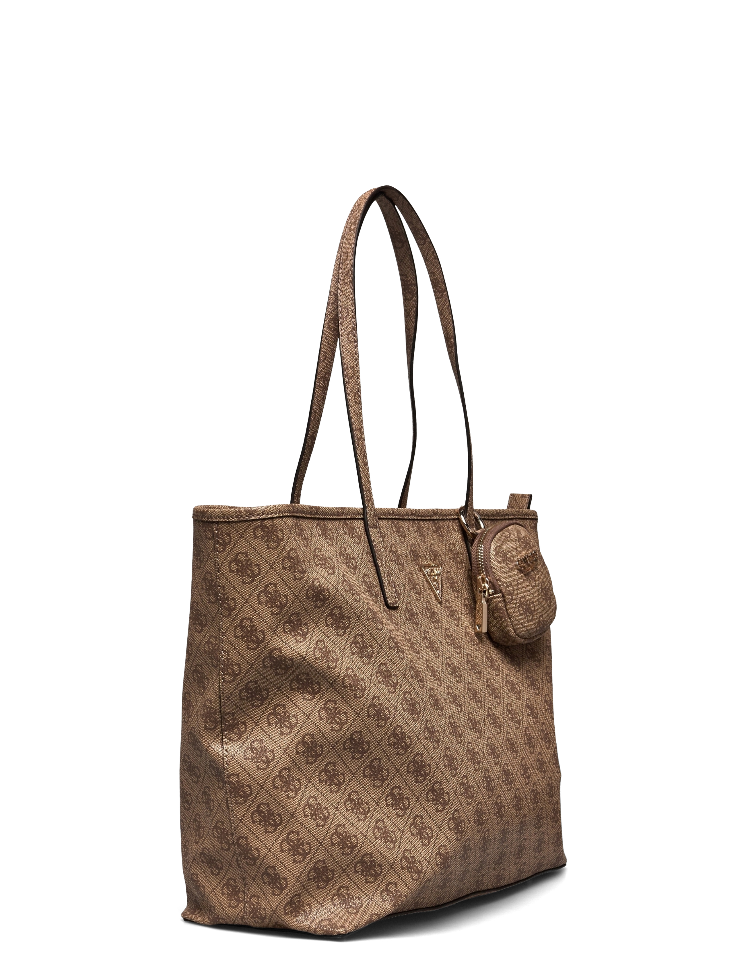 GUESS - POWER PLAY LARGE TECH TOTE - latte logo - 2