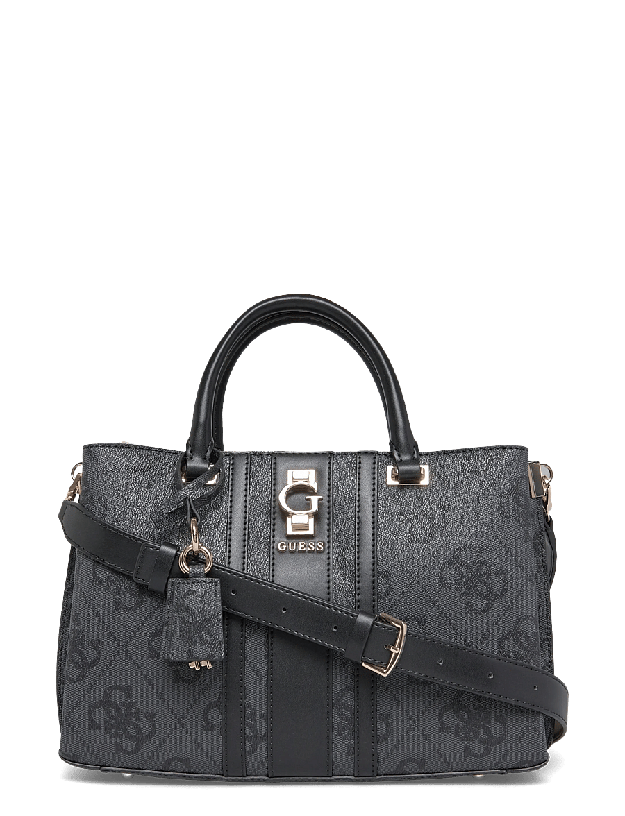GUESS - ERENIA GIRLFRIEND SATCHEL - coal logo - 0