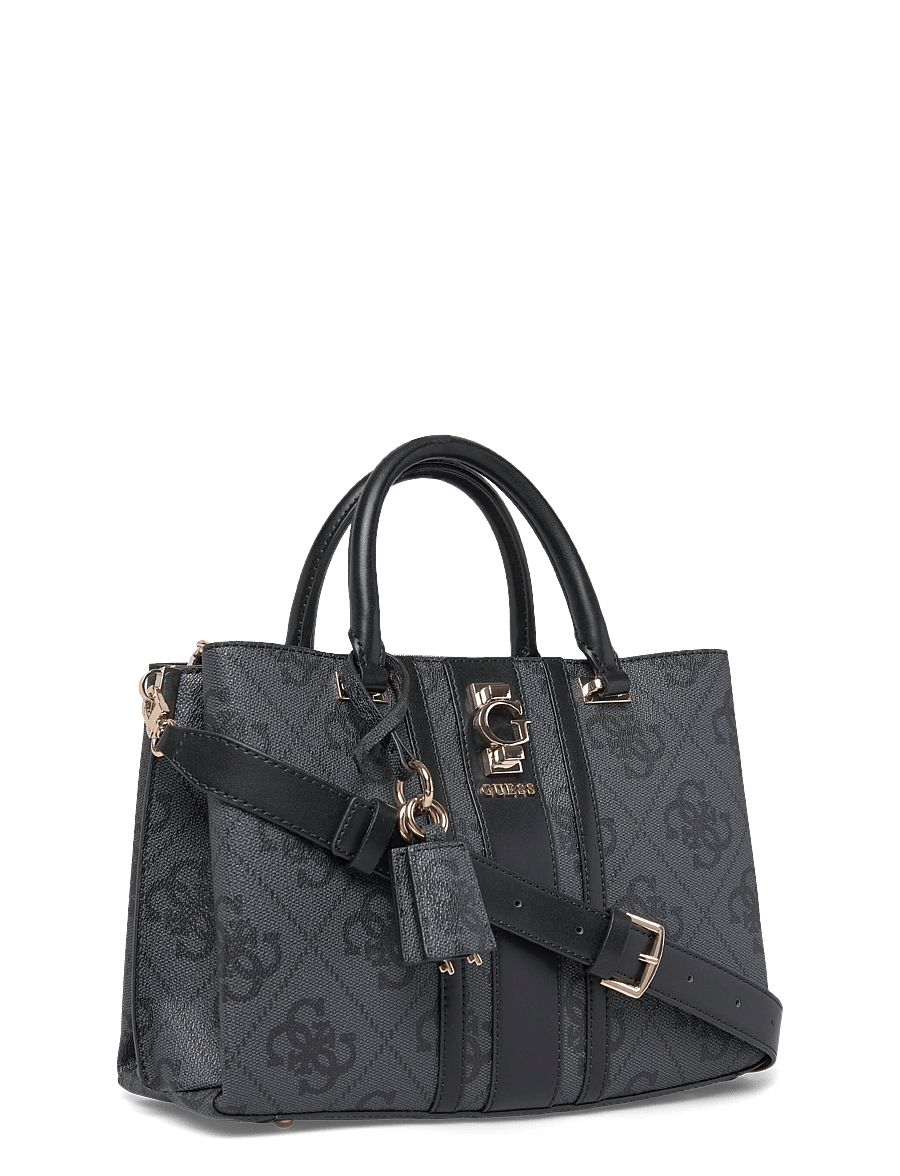 GUESS - ERENIA GIRLFRIEND SATCHEL - coal logo - 2