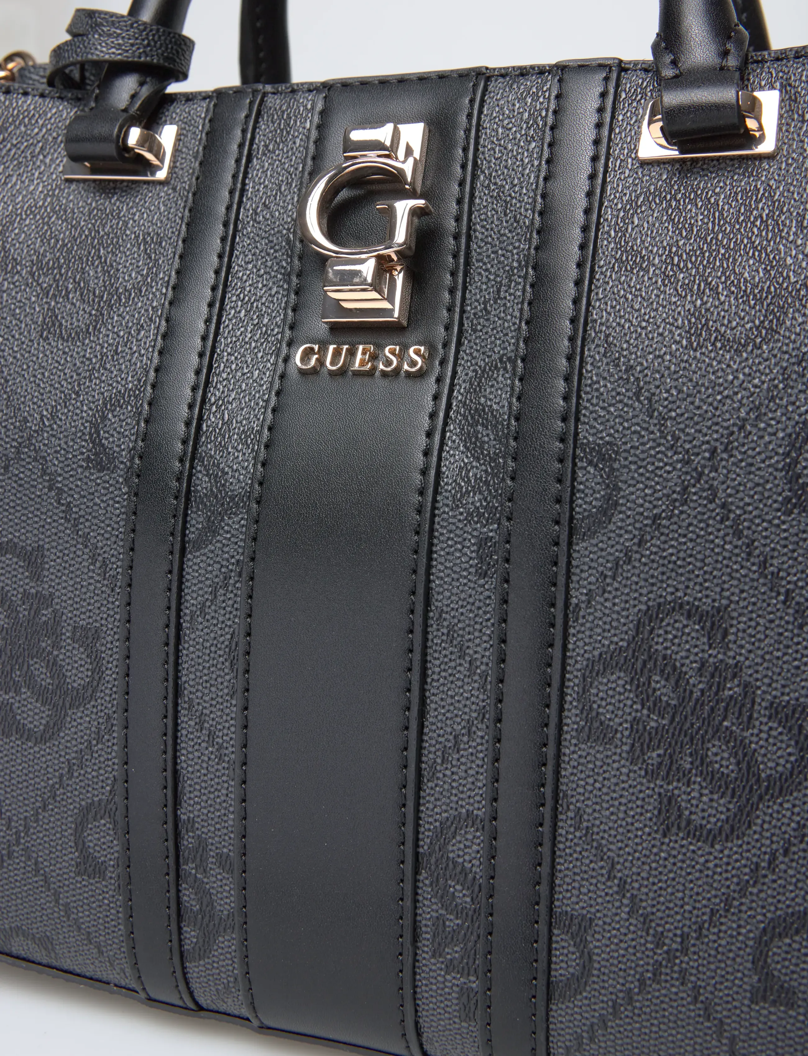 GUESS - ERENIA GIRLFRIEND SATCHEL - coal logo - 3