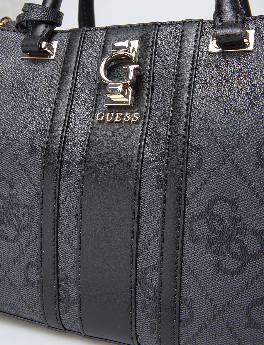GUESS - ERENIA GIRLFRIEND SATCHEL - coal logo - 3